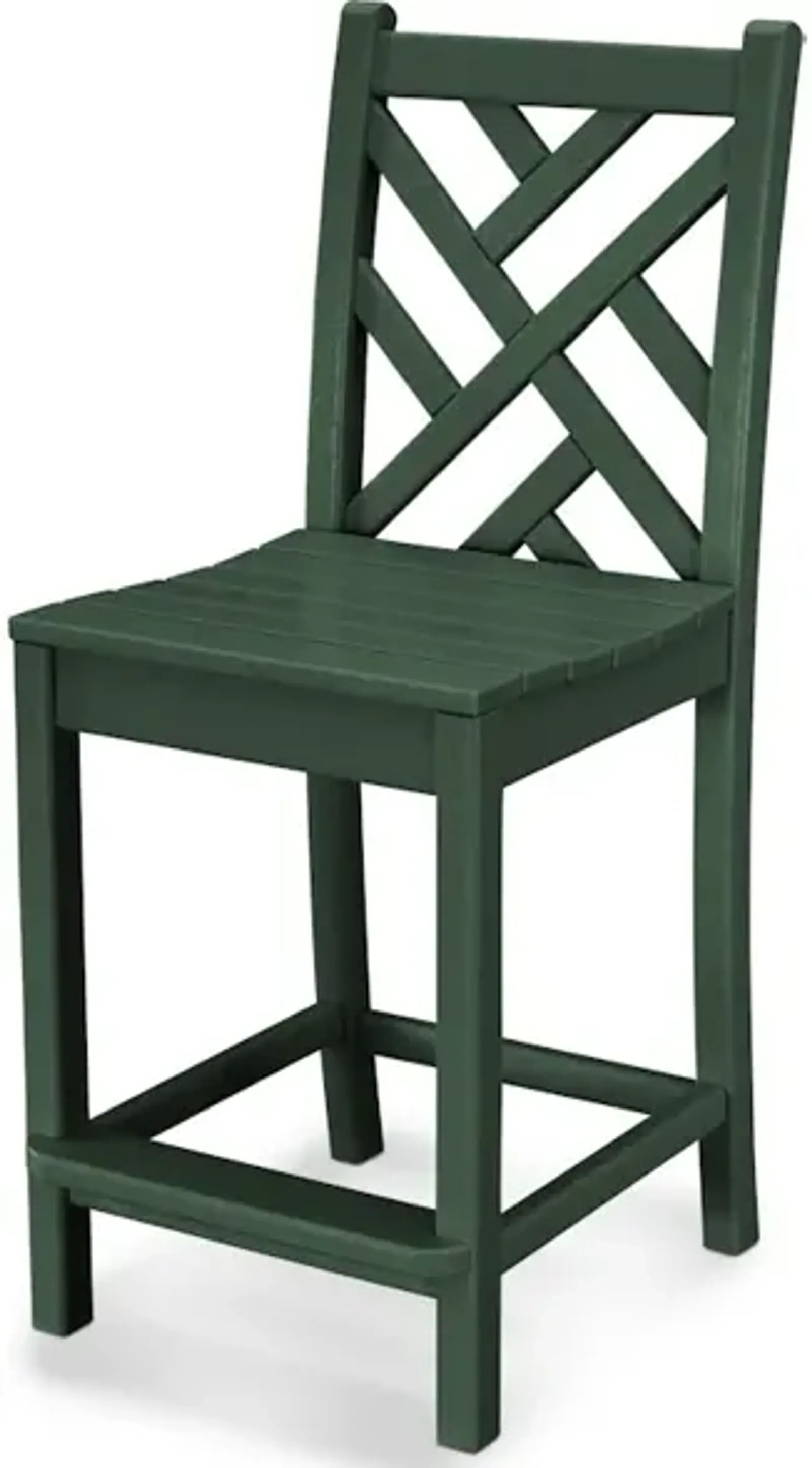 Chippendale Counter Side Chair In Green