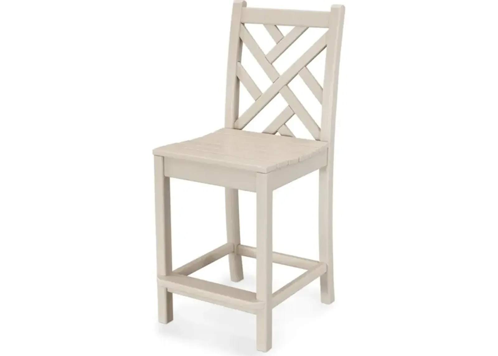 Chippendale Counter Side Chair In Sand