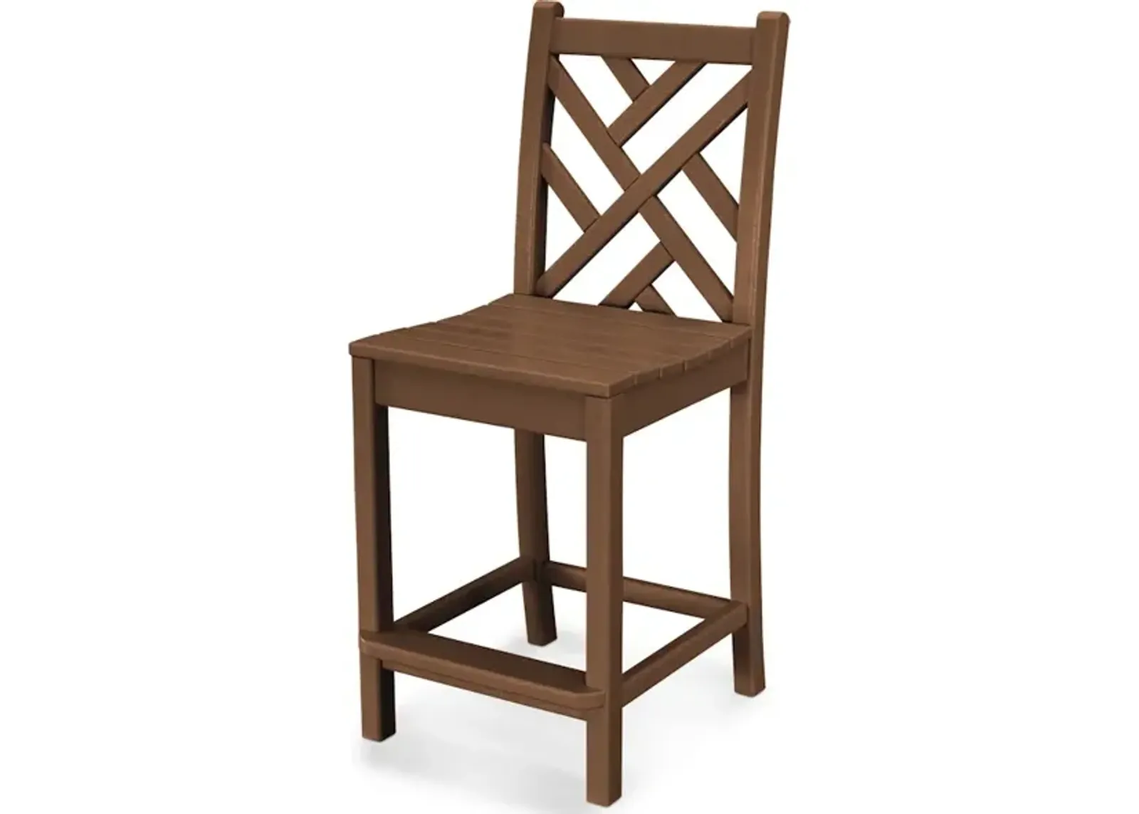 Chippendale Counter Side Chair In Teak