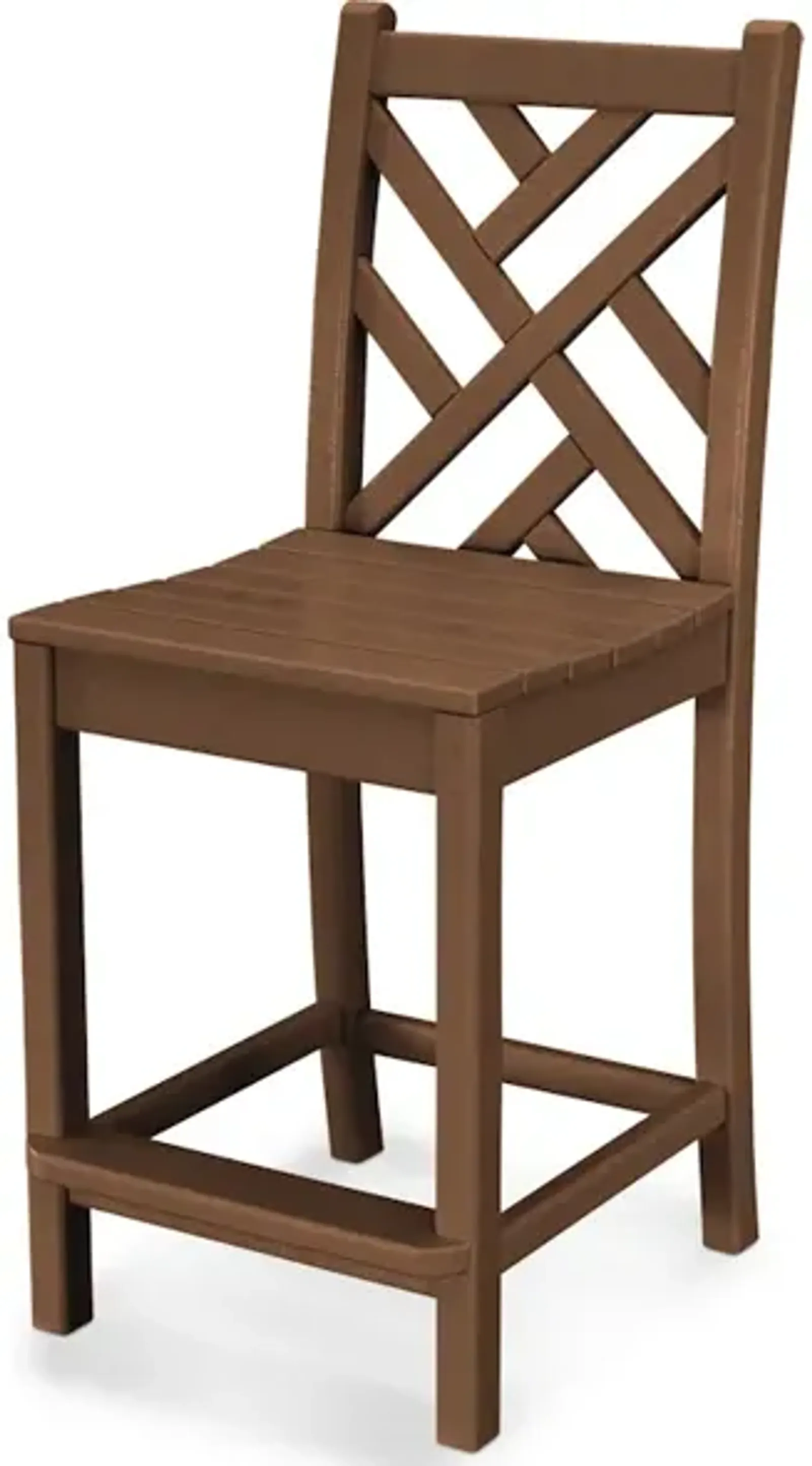 Chippendale Counter Side Chair In Teak