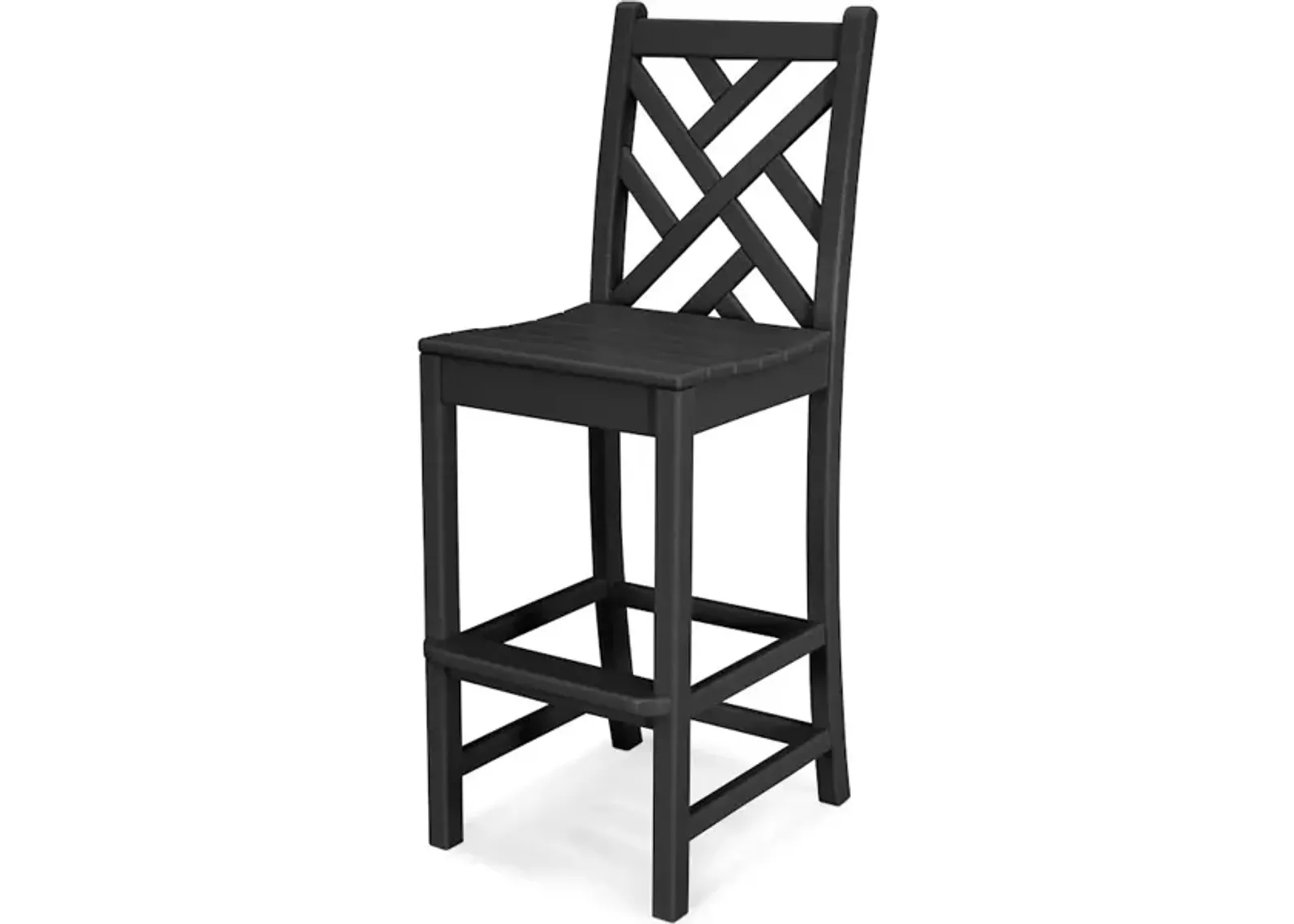 Chippendale Bar Side Chair In Black