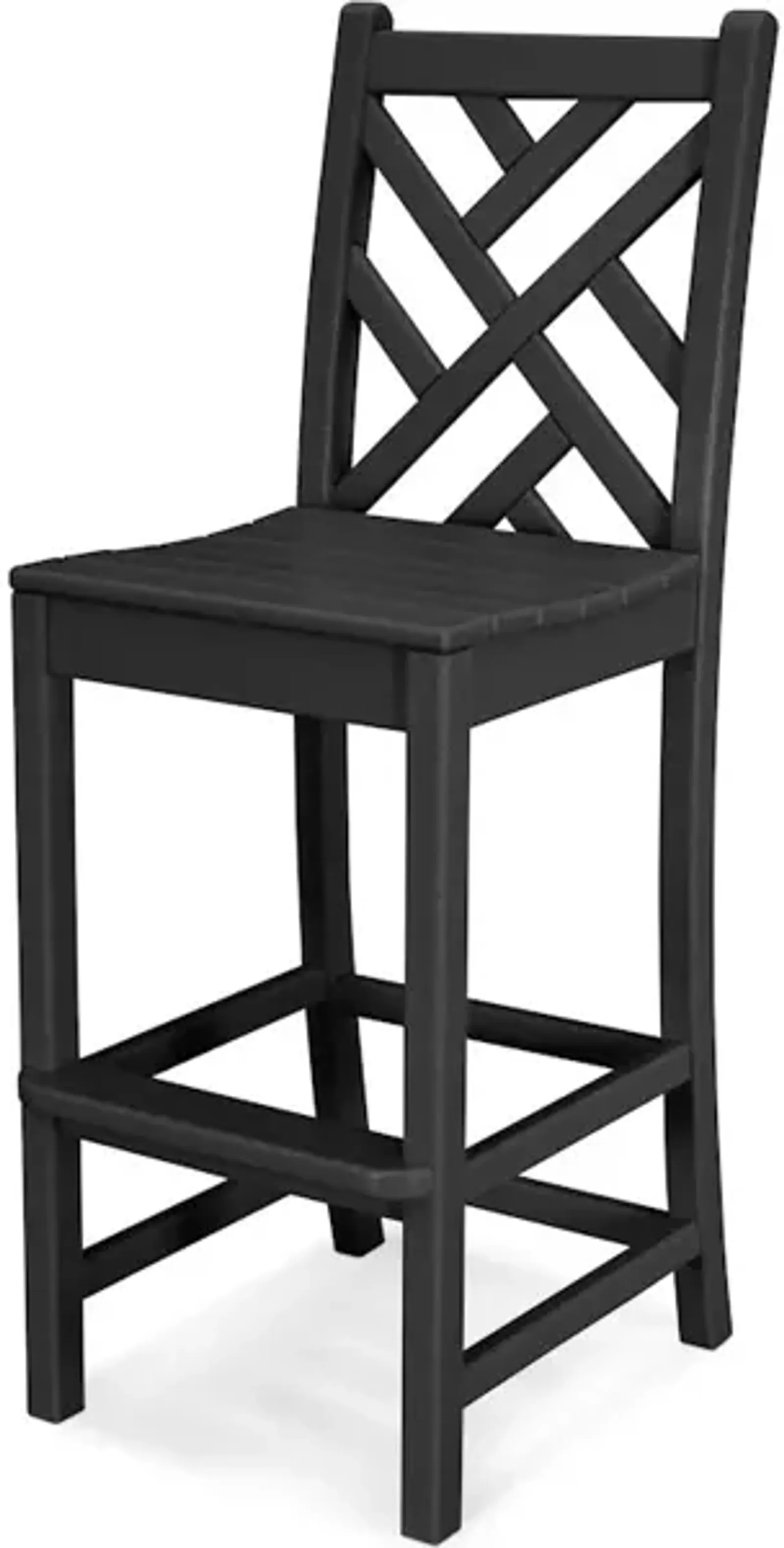 Chippendale Bar Side Chair In Black