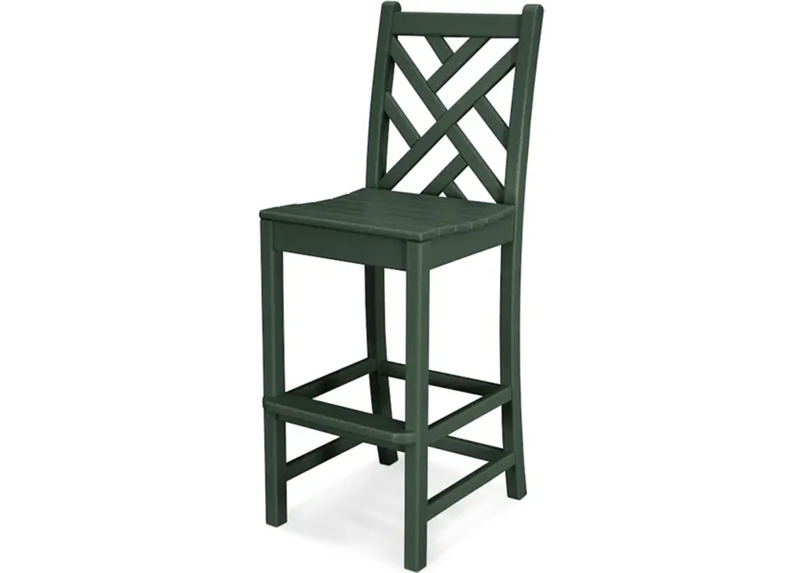 Chippendale Bar Side Chair In Green