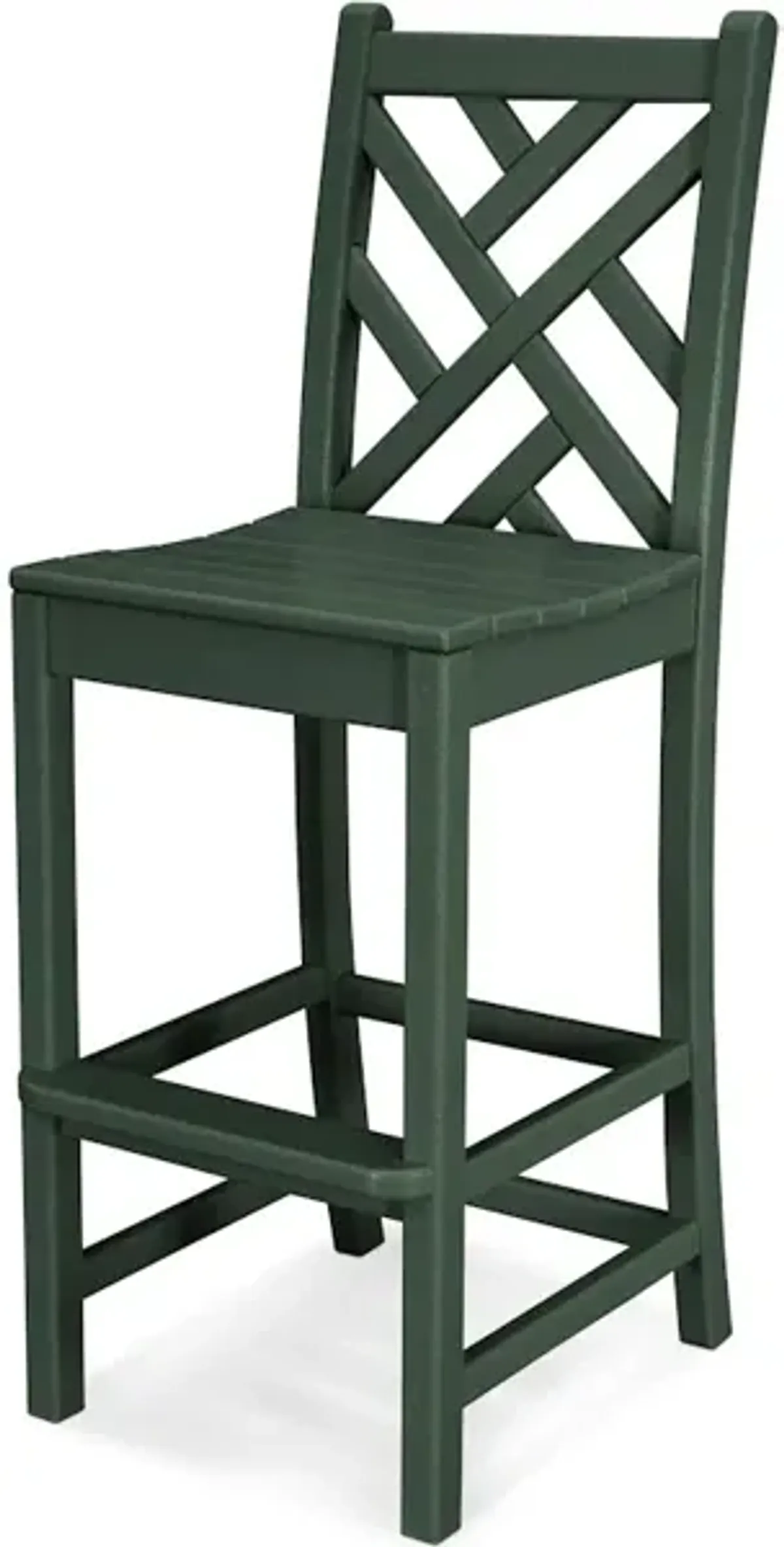 Chippendale Bar Side Chair In Green