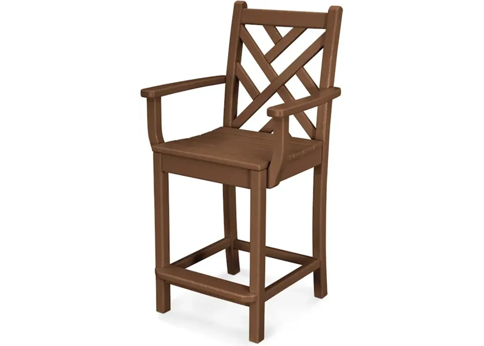 Chippendale Counter Arm Chair In Teak