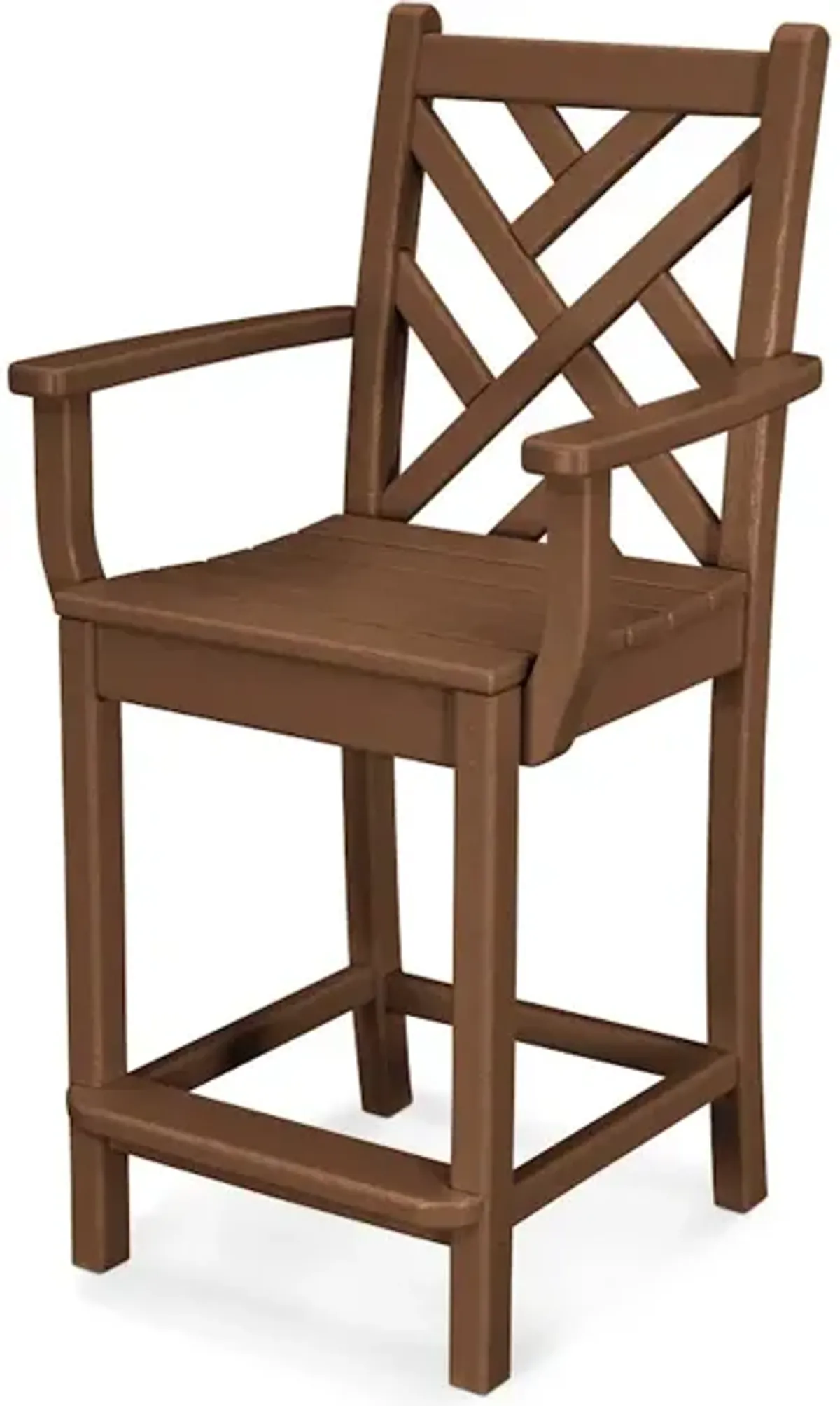 Chippendale Counter Arm Chair In Teak