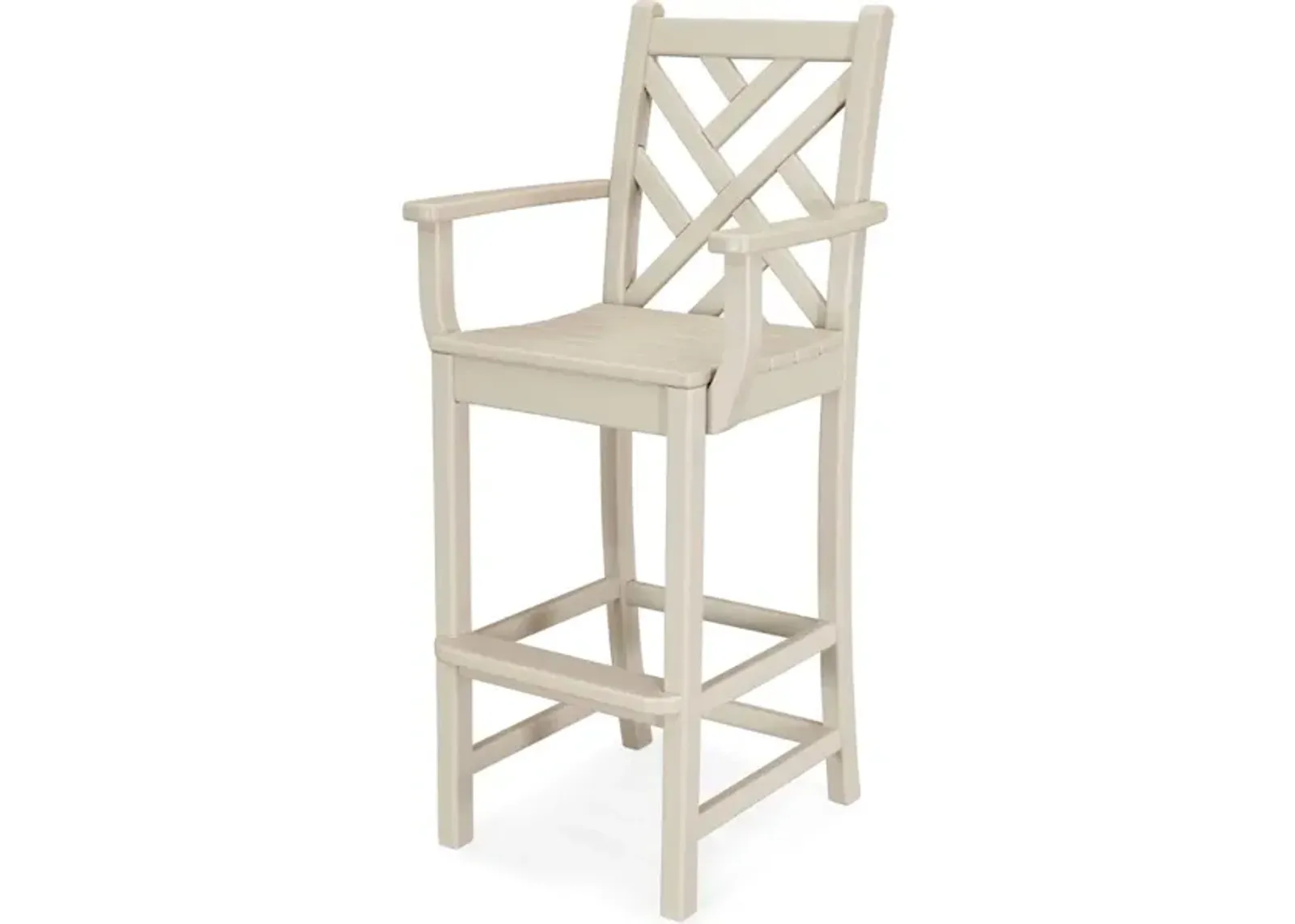 Chippendale Bar Arm Chair In Sand