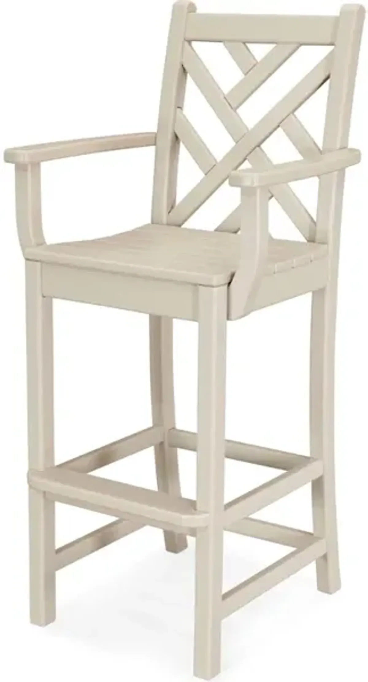 Chippendale Bar Arm Chair In Sand