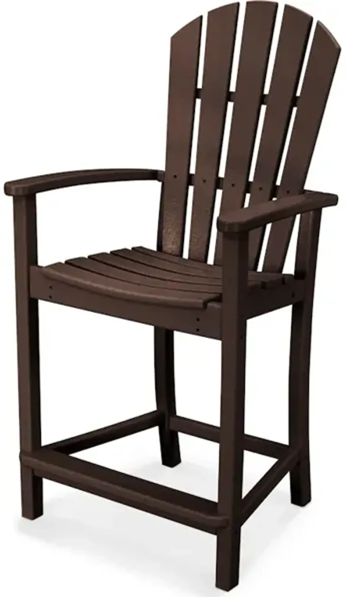 Palm Coast Counter Chair In Mahogany