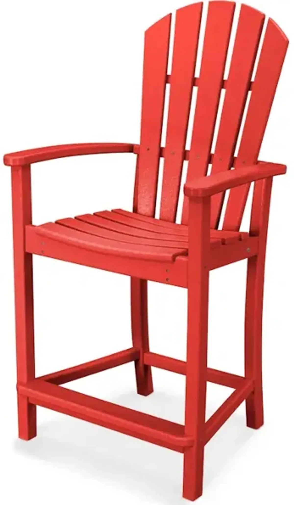 Palm Coast Counter Chair In Sunset Red