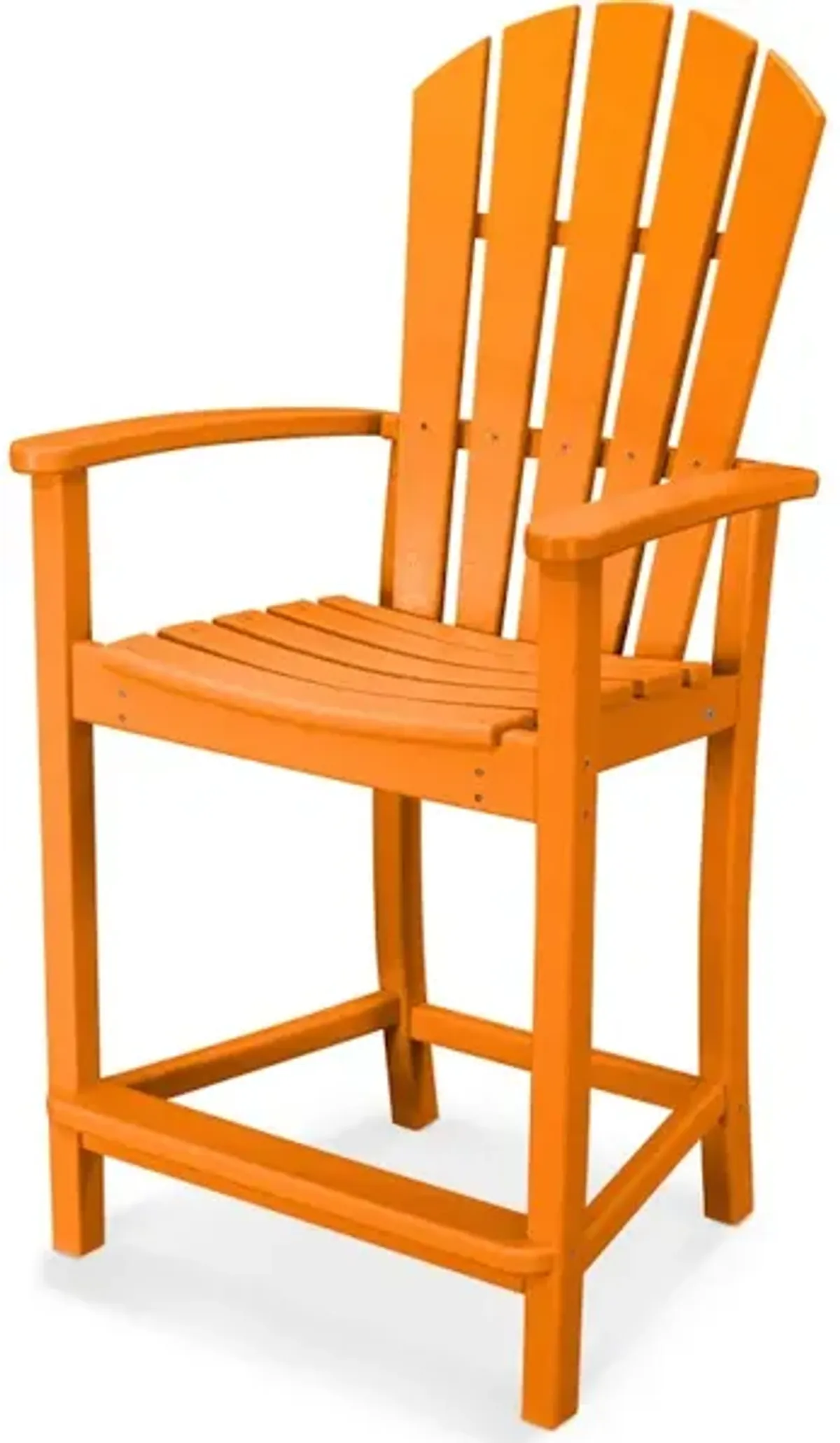 Palm Coast Counter Chair In Tangerine