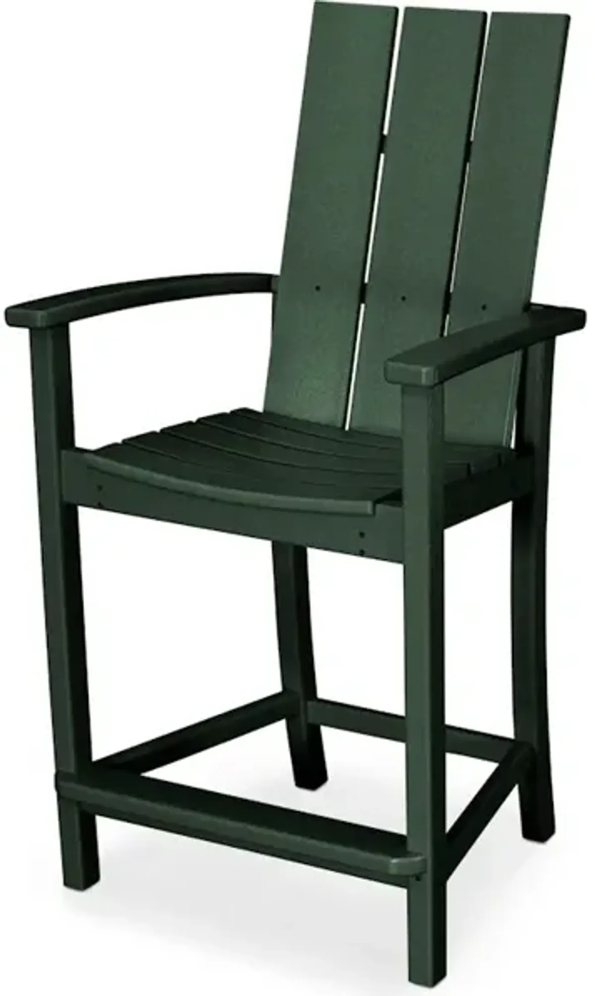 Modern Adirondack Counter Chair In Green