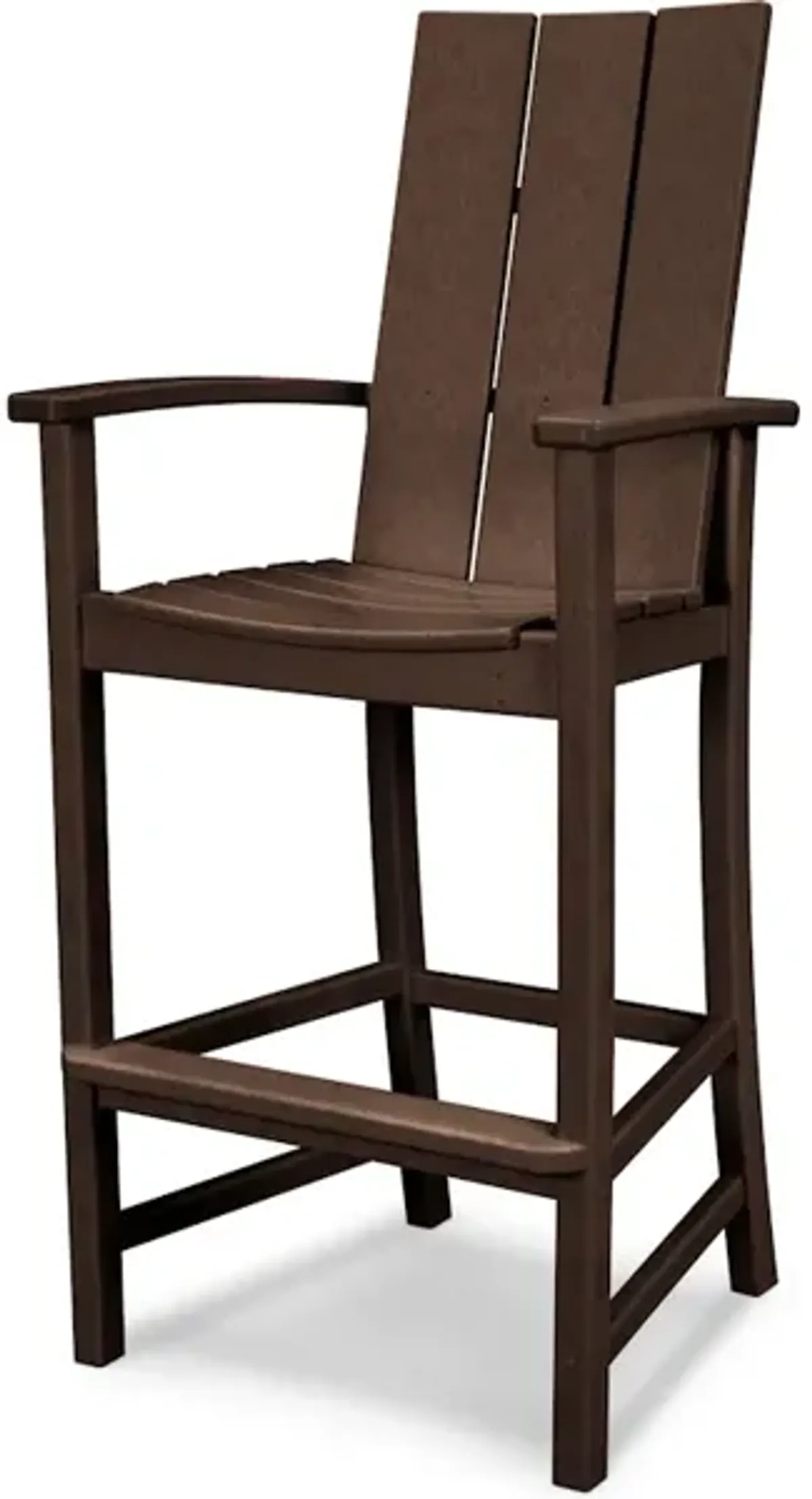 Modern Adirondack Bar Chair In Mahogany