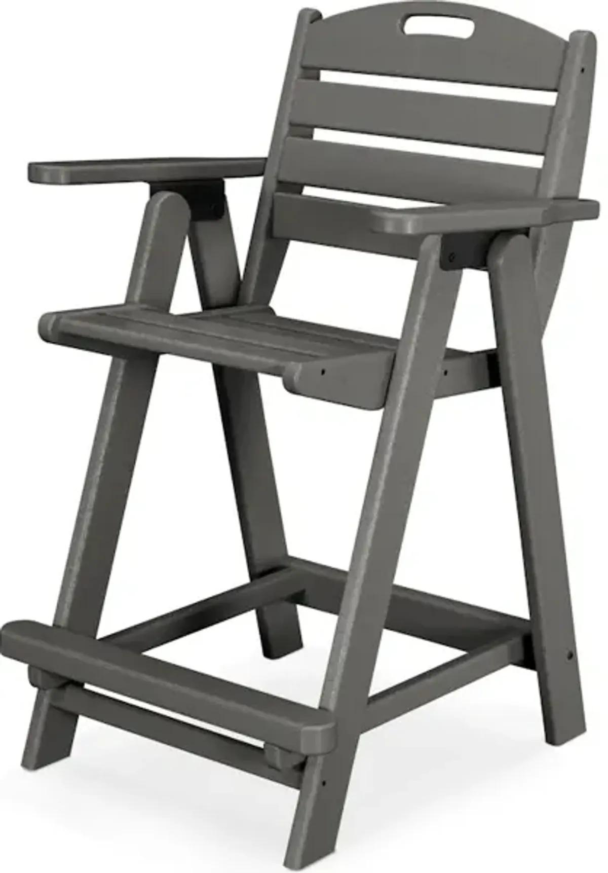 Nautical Counter Chair In Slate Grey
