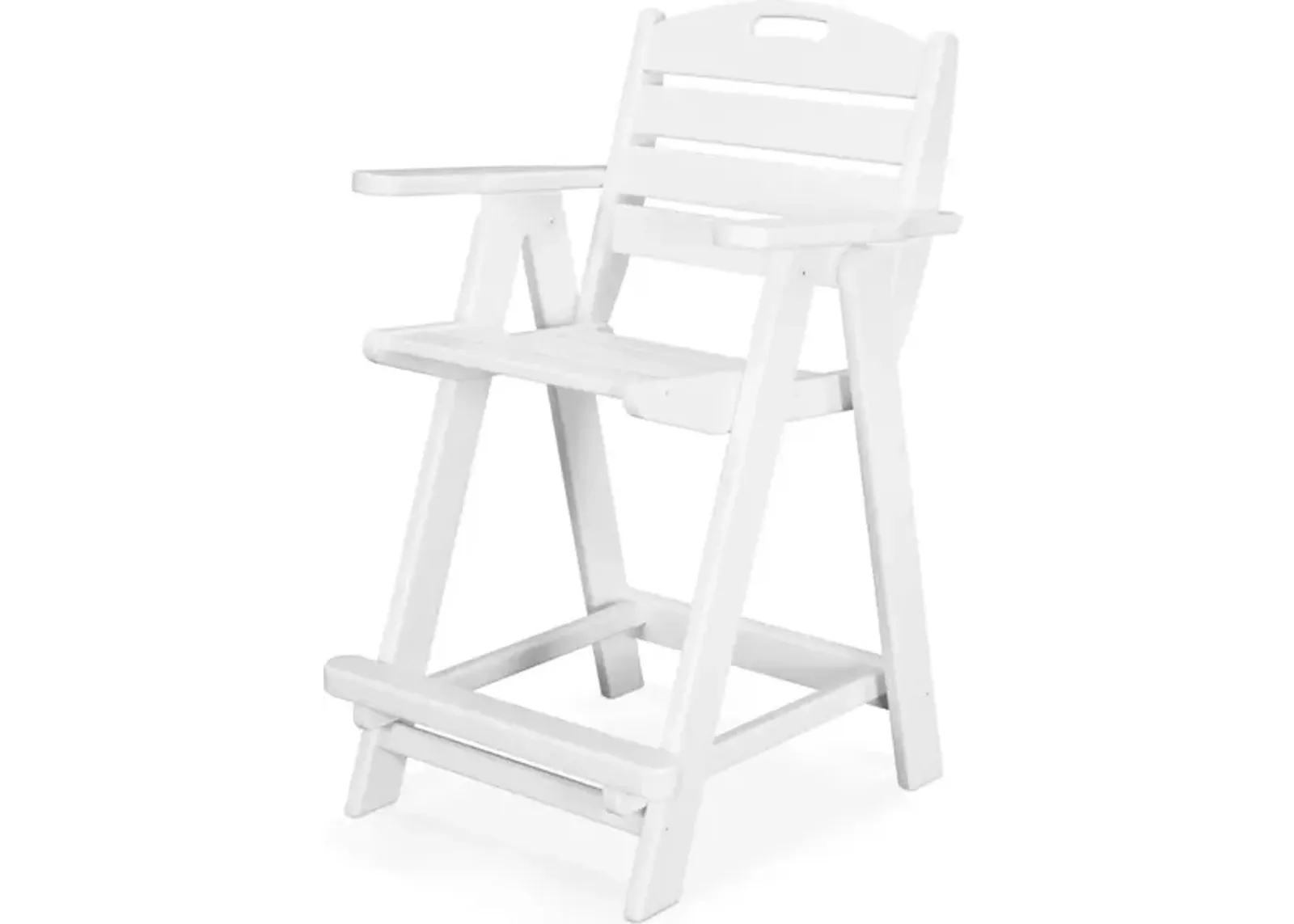 Nautical Counter Chair In White