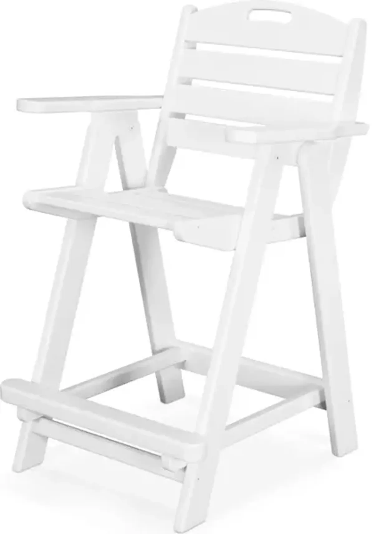 Nautical Counter Chair In White