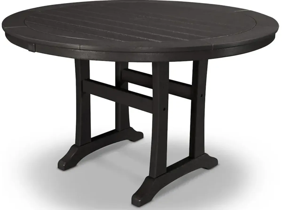 Nautical Trestle 48 Round Dining Table