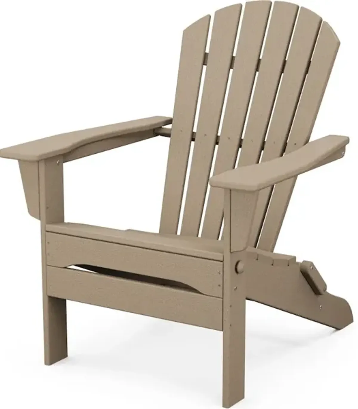 South Beach Folding Adirondack Chair In Vintage Sahara