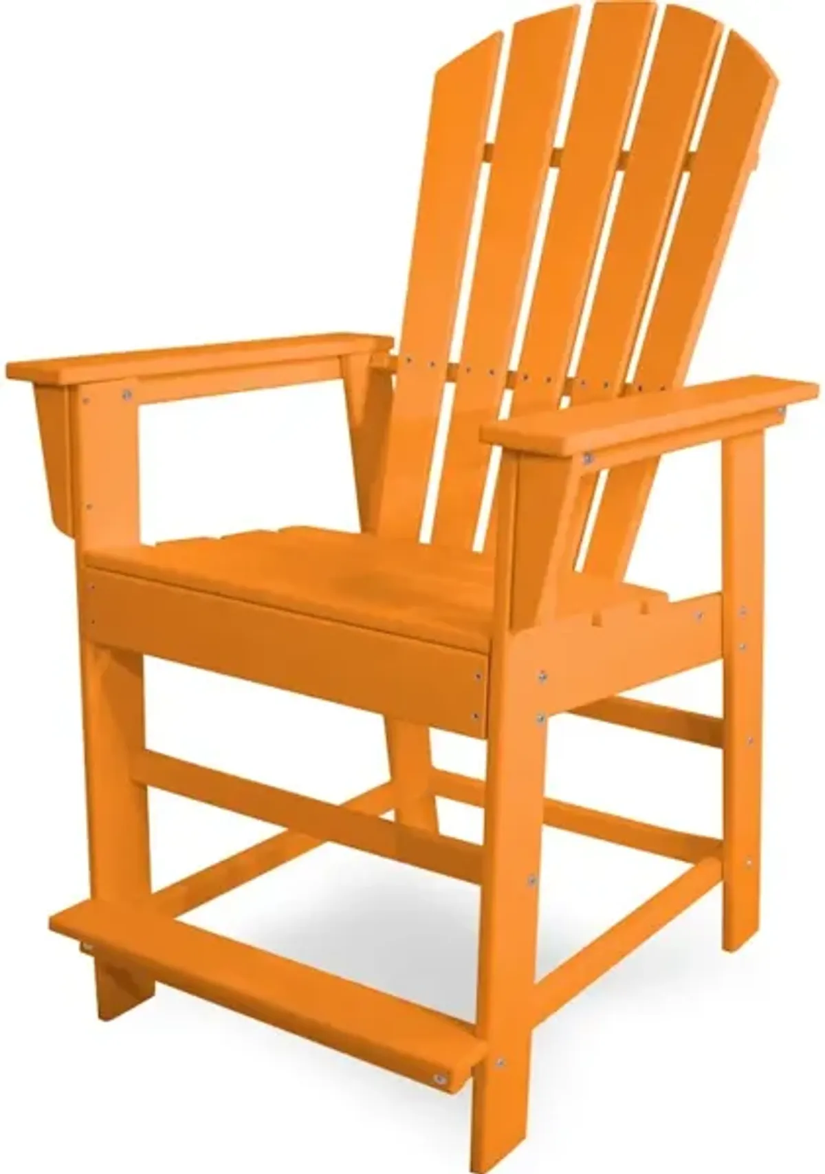 South Beach Counter Chair In Tangerine