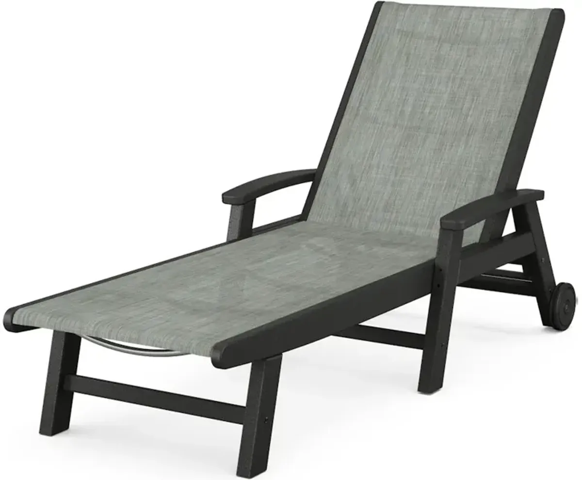 Coastal Chaise With Wheels