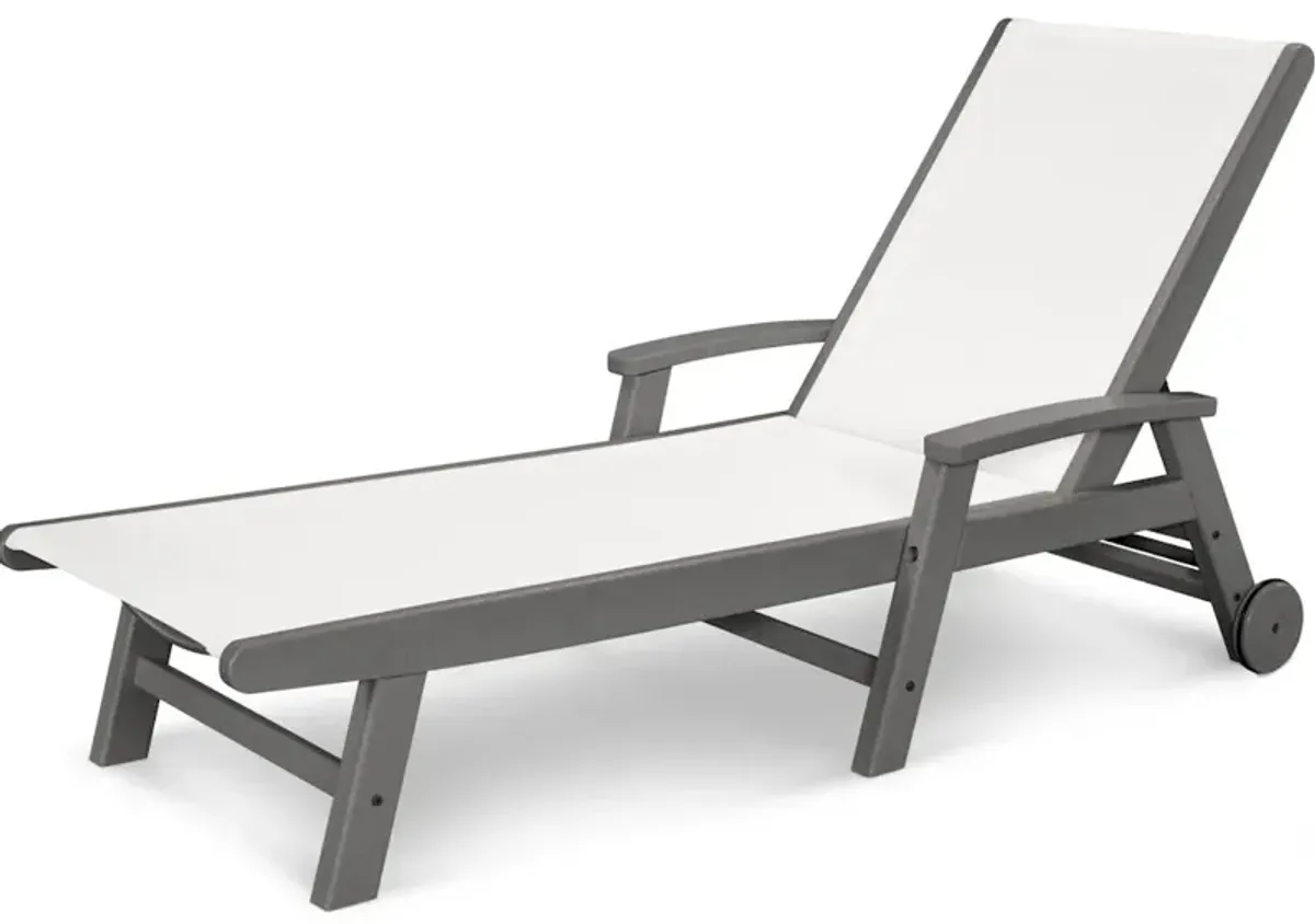 Coastal Chaise With Wheels