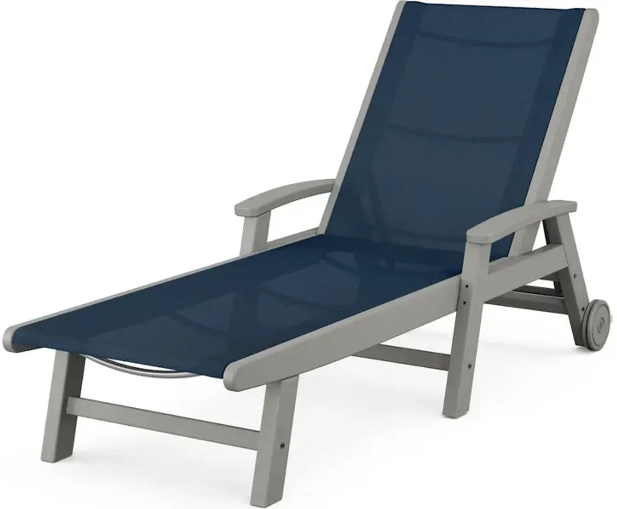 Coastal Chaise With Wheels