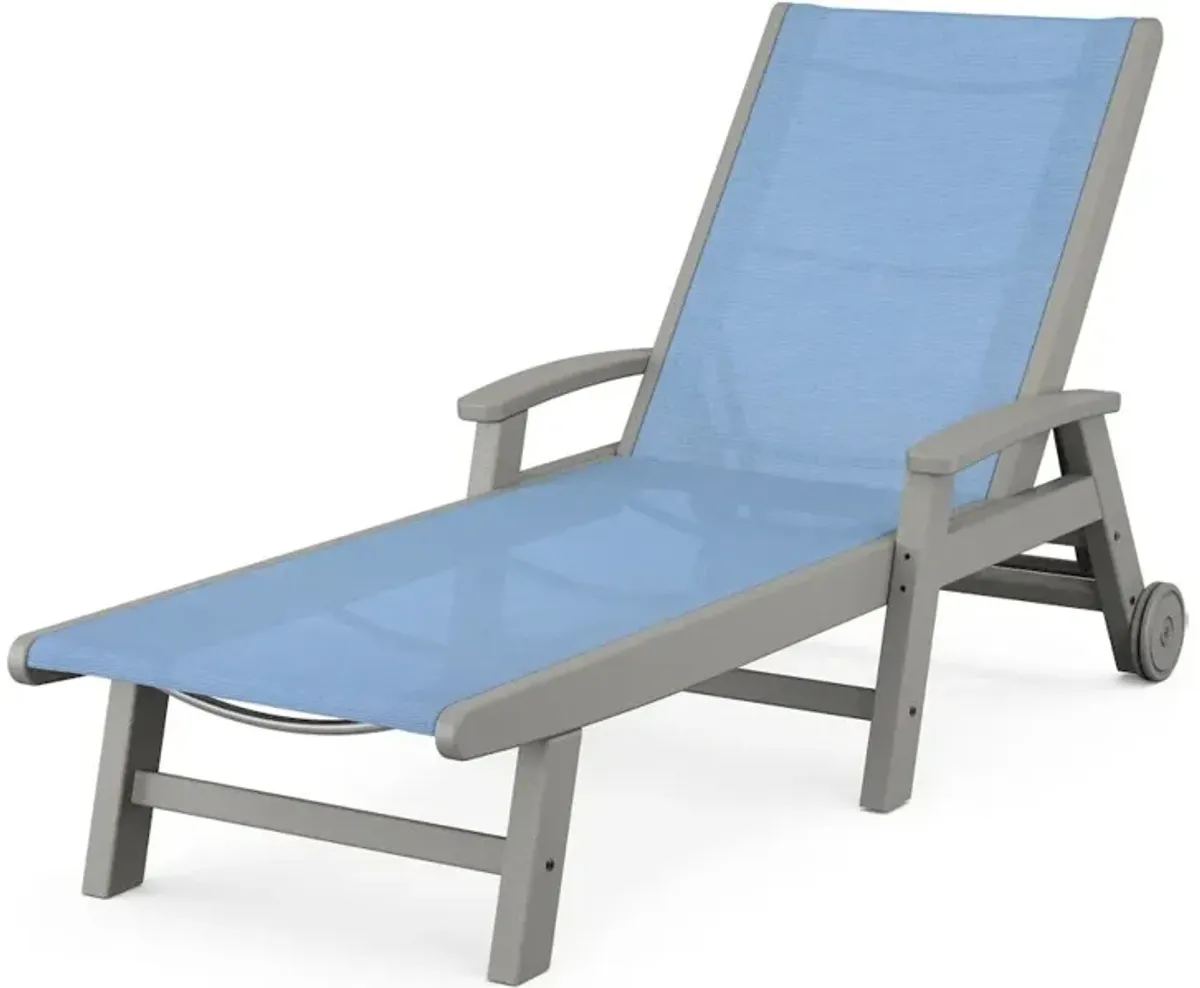 Coastal Chaise With Wheels