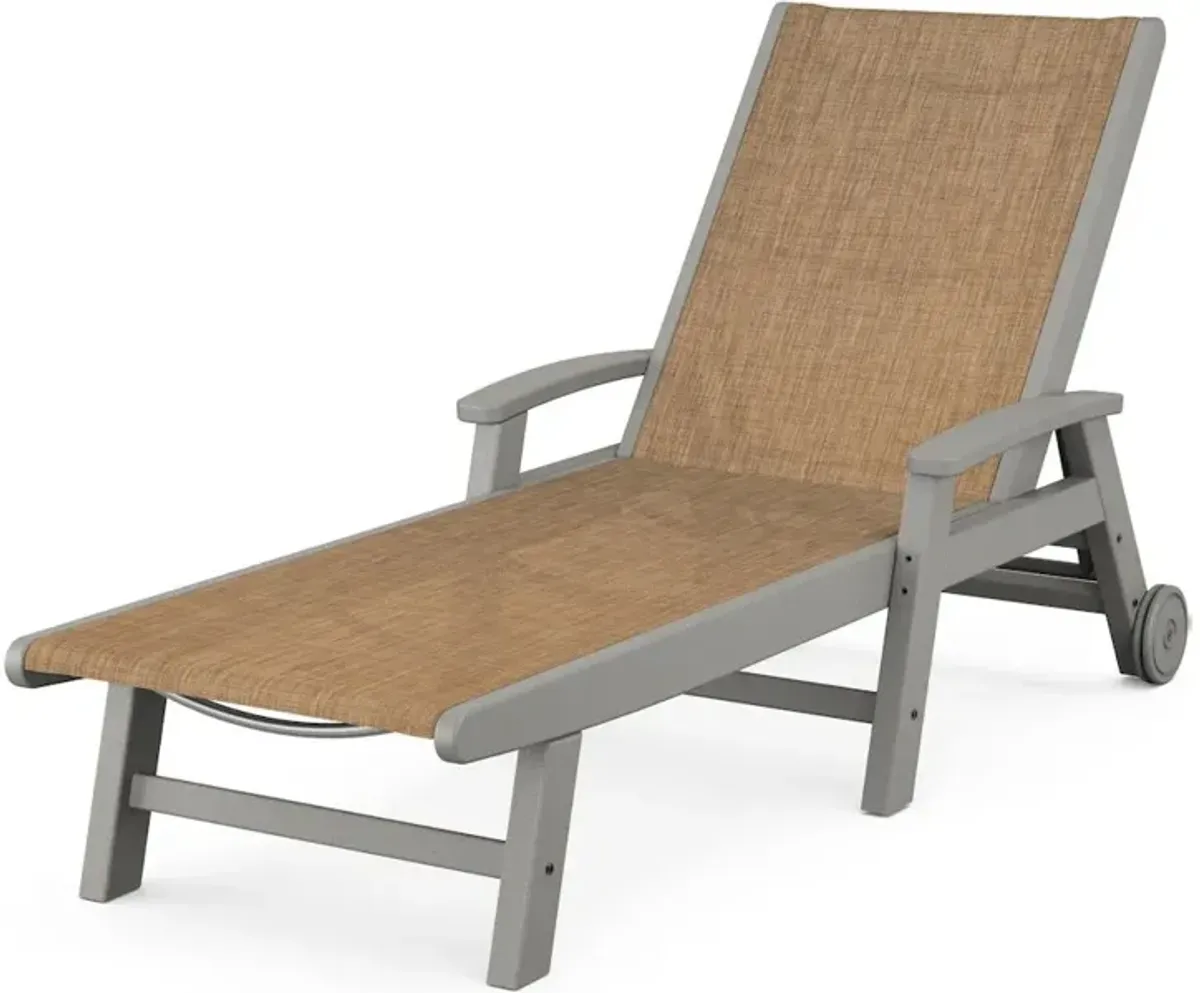 Coastal Chaise With Wheels