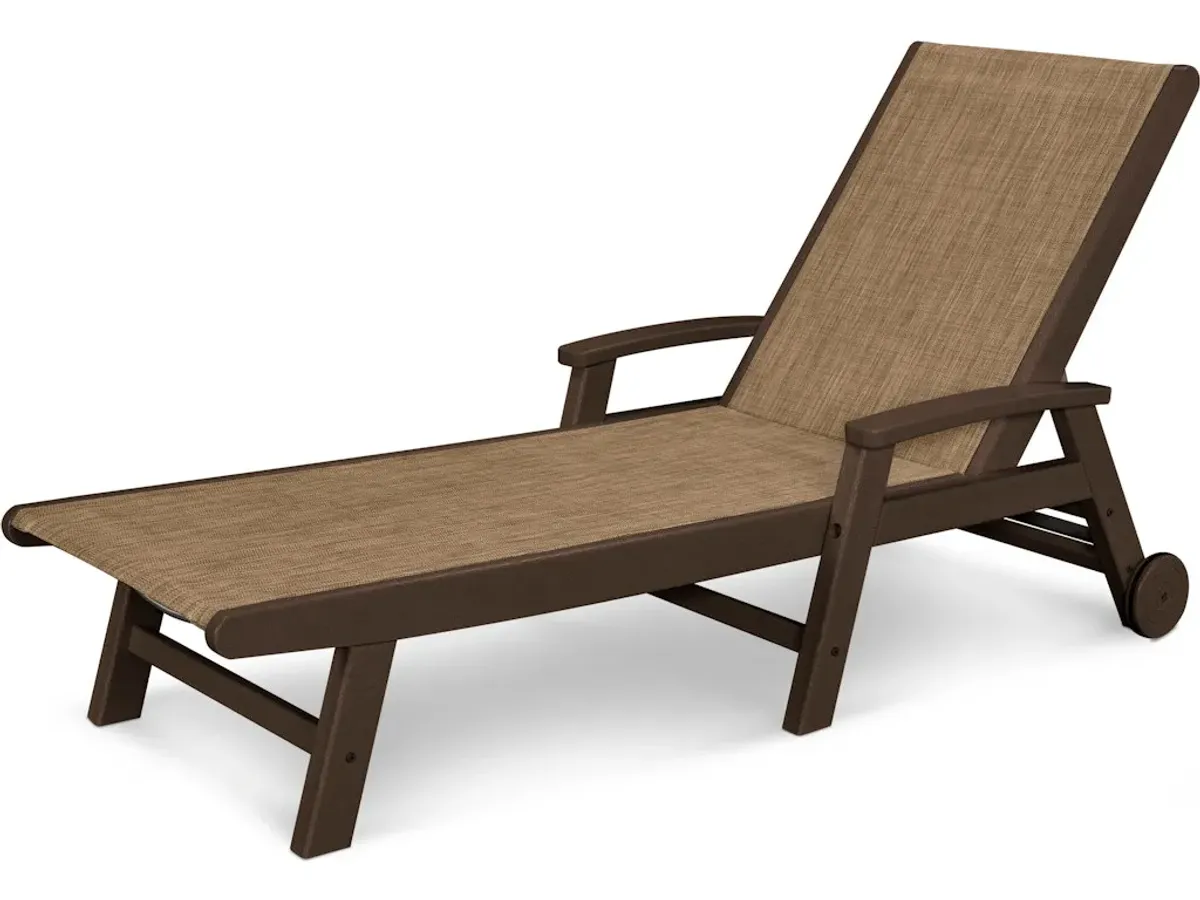 Coastal Chaise With Wheels