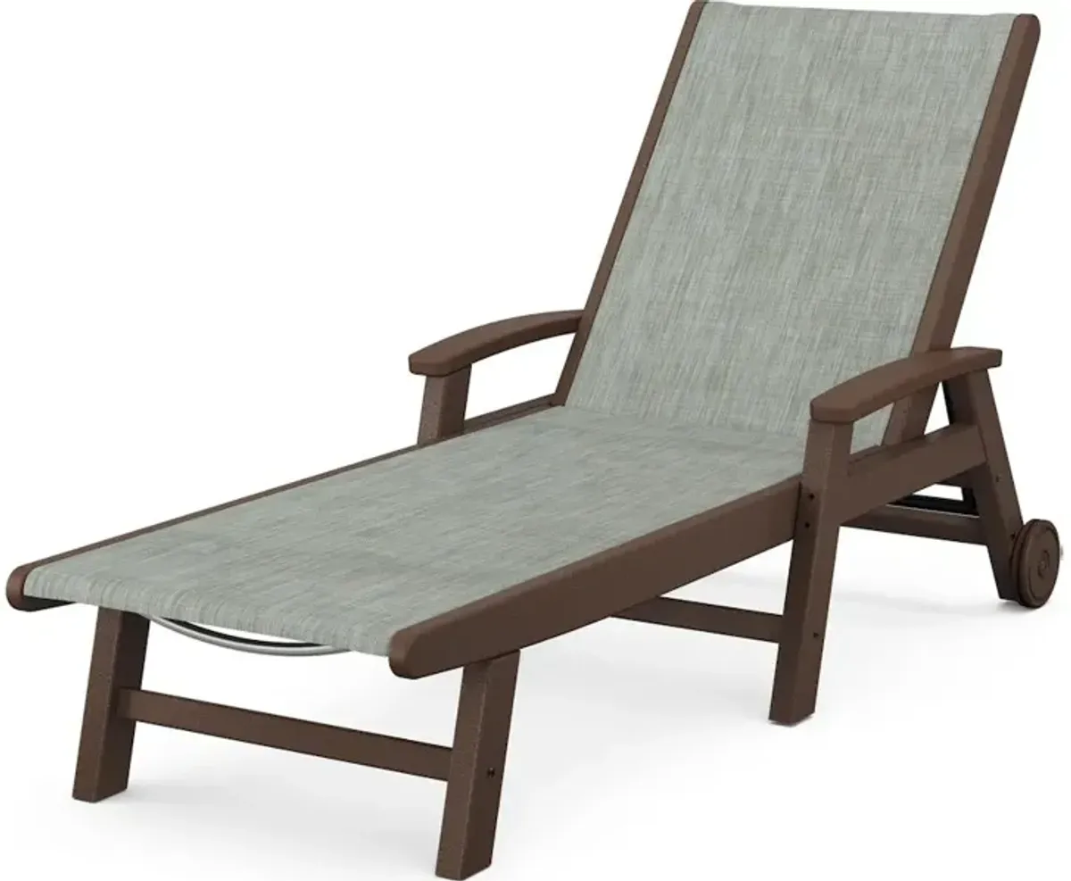 Coastal Chaise With Wheels