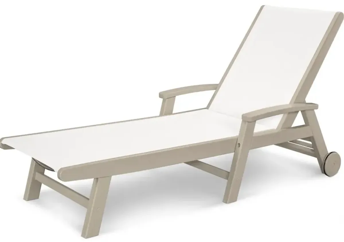 Coastal Chaise With Wheels