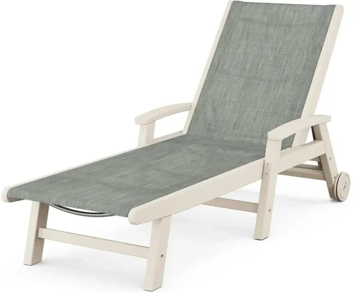Coastal Chaise With Wheels