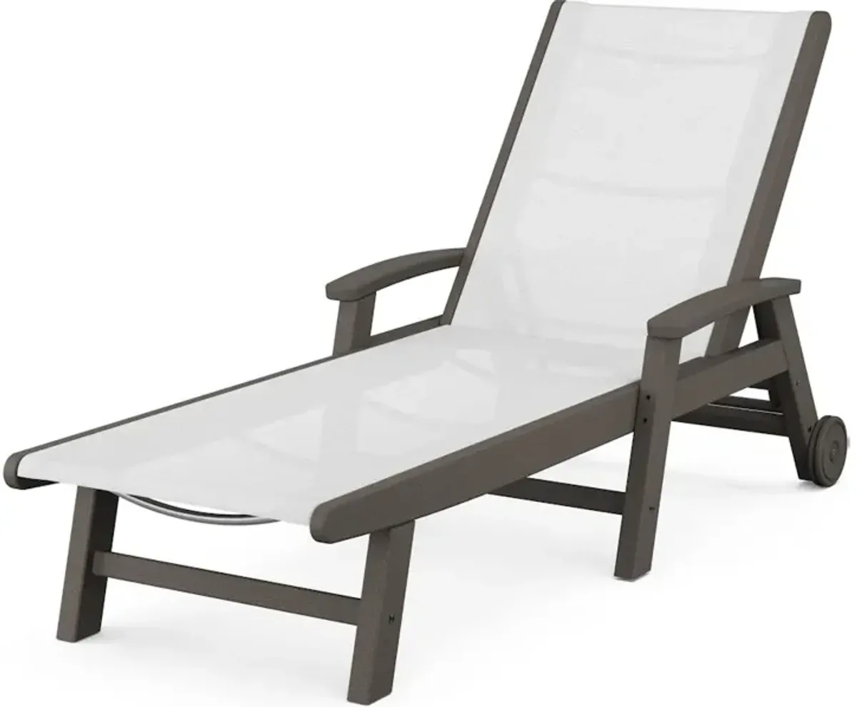 Coastal Chaise With Wheels