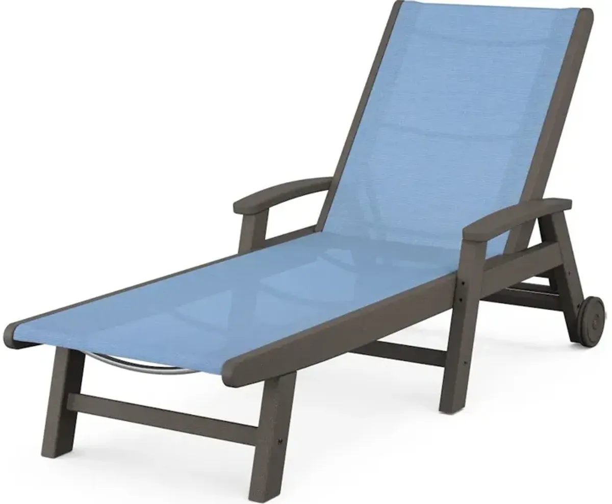 Coastal Chaise With Wheels