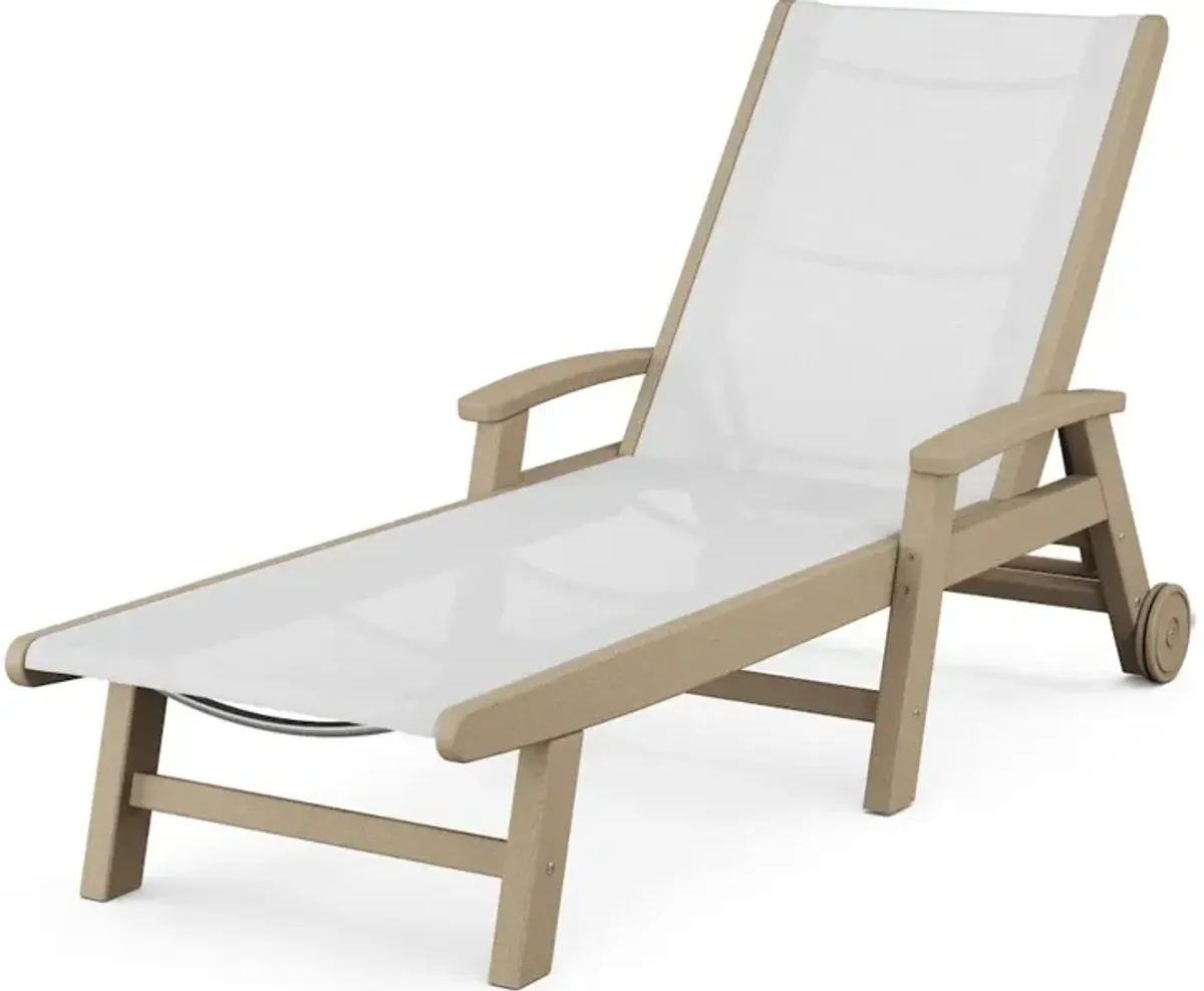 Coastal Chaise With Wheels