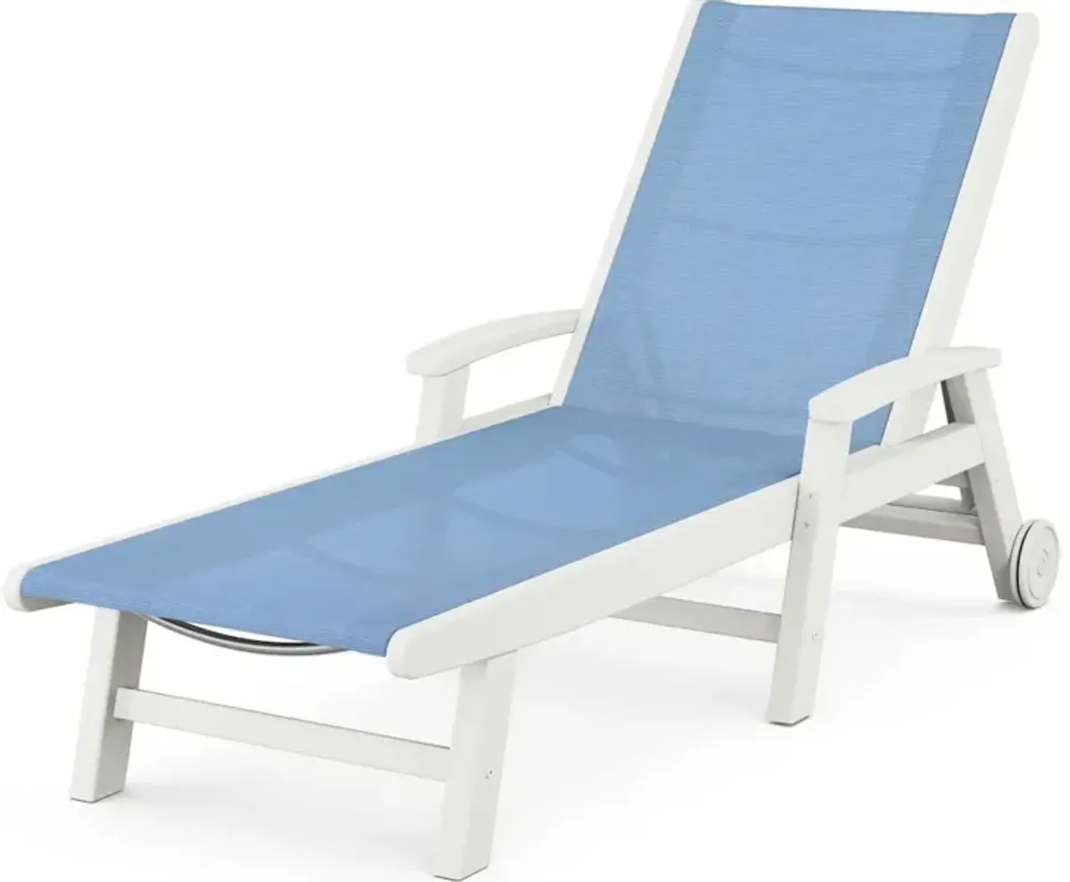Coastal Chaise With Wheels