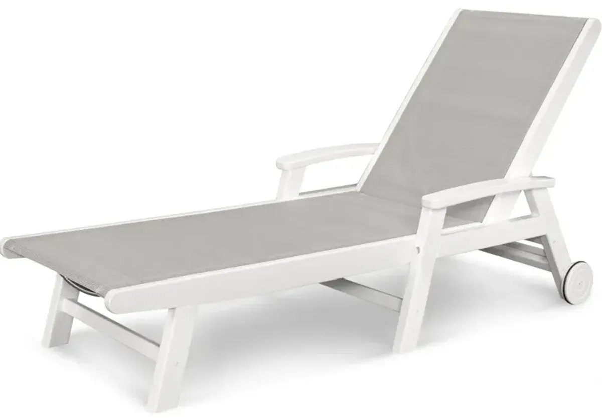 Coastal Chaise With Wheels