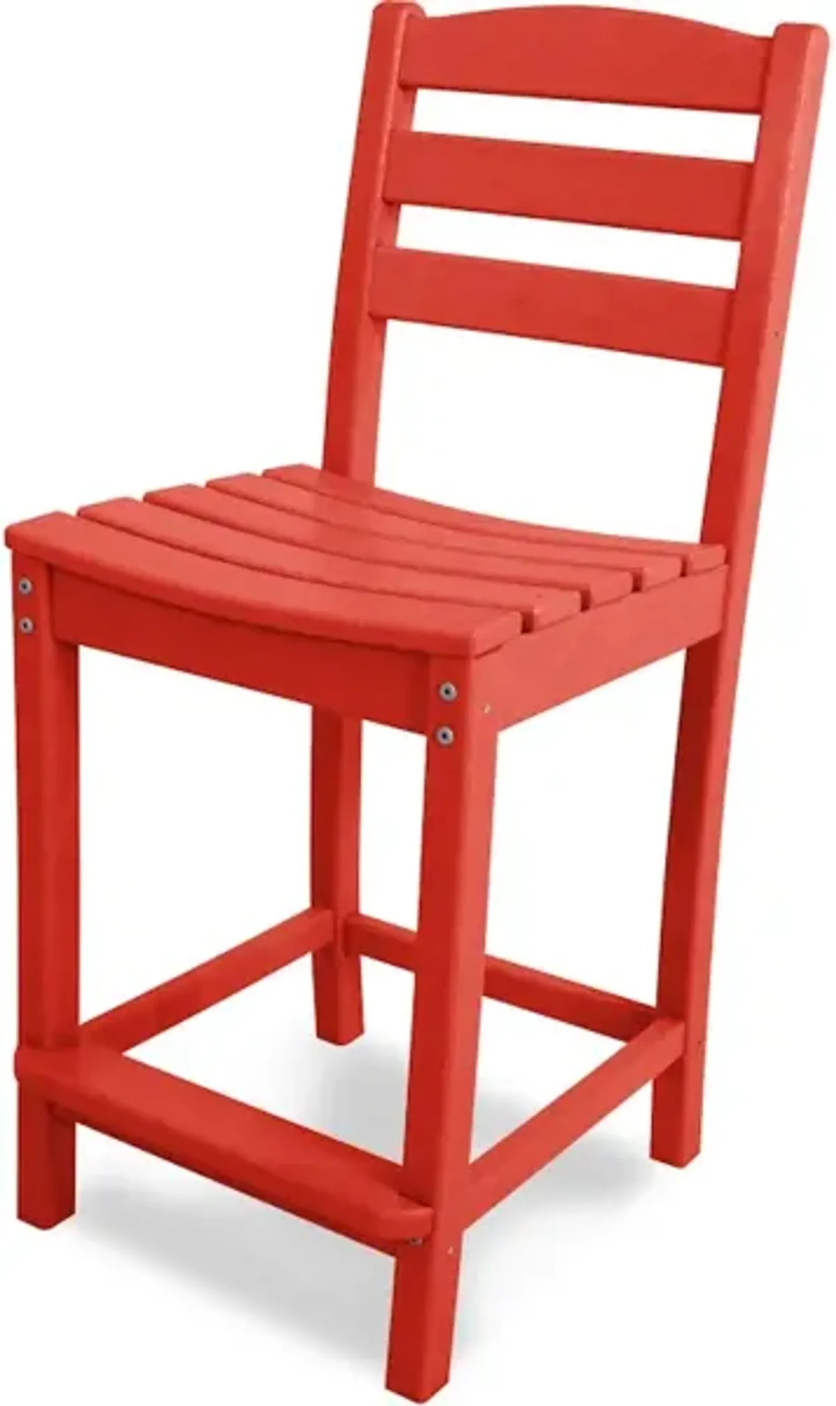 La Casa Cafe Counter Side Chair In Sunset Red