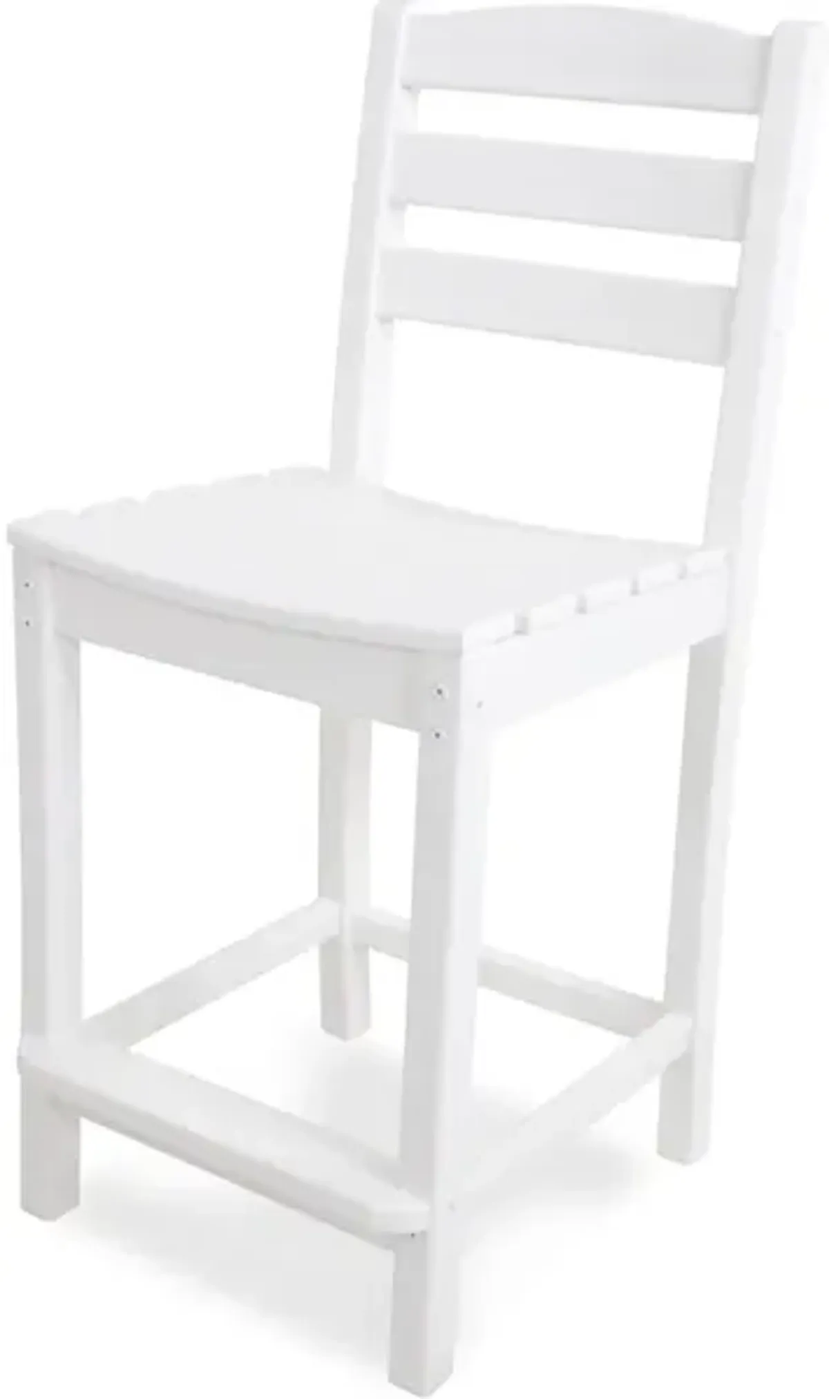 La Casa Cafe Counter Side Chair In White