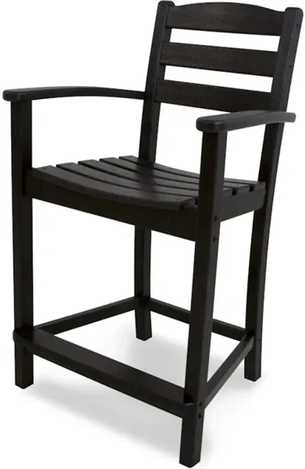 La Casa Cafe Counter Arm Chair In Black