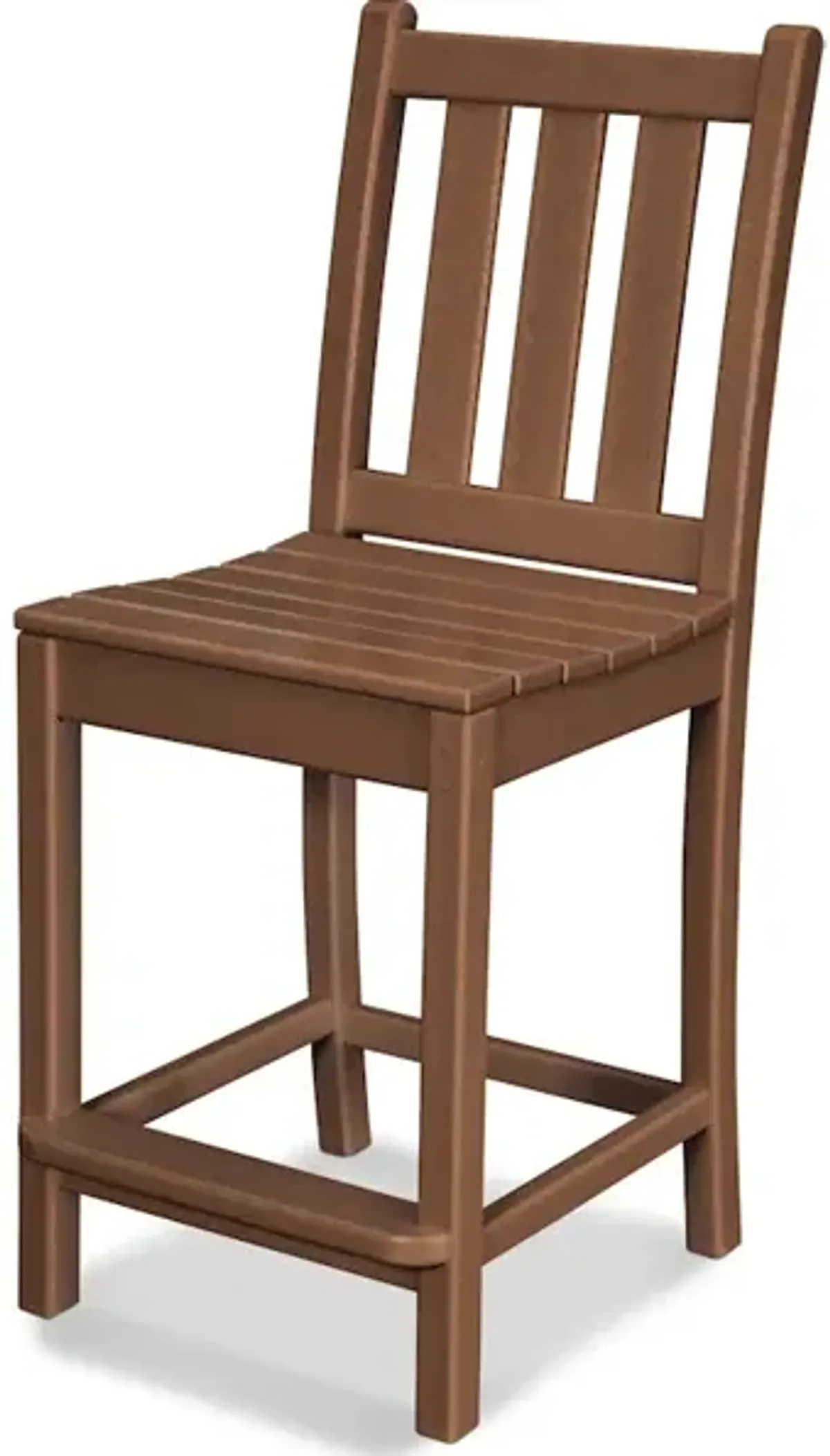 Traditional Garden Counter Side Chair In Teak