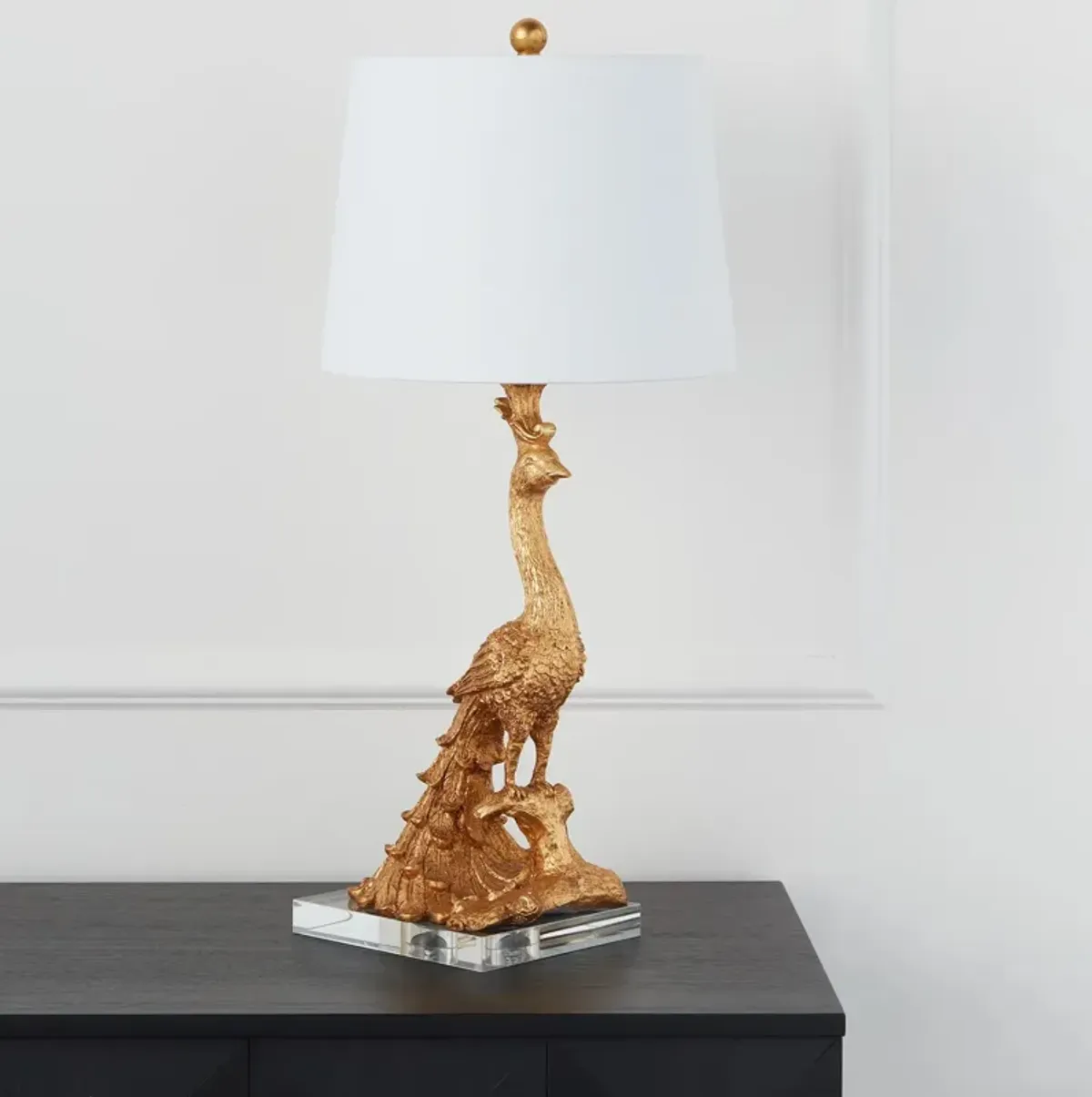 Peacock Table Lamp