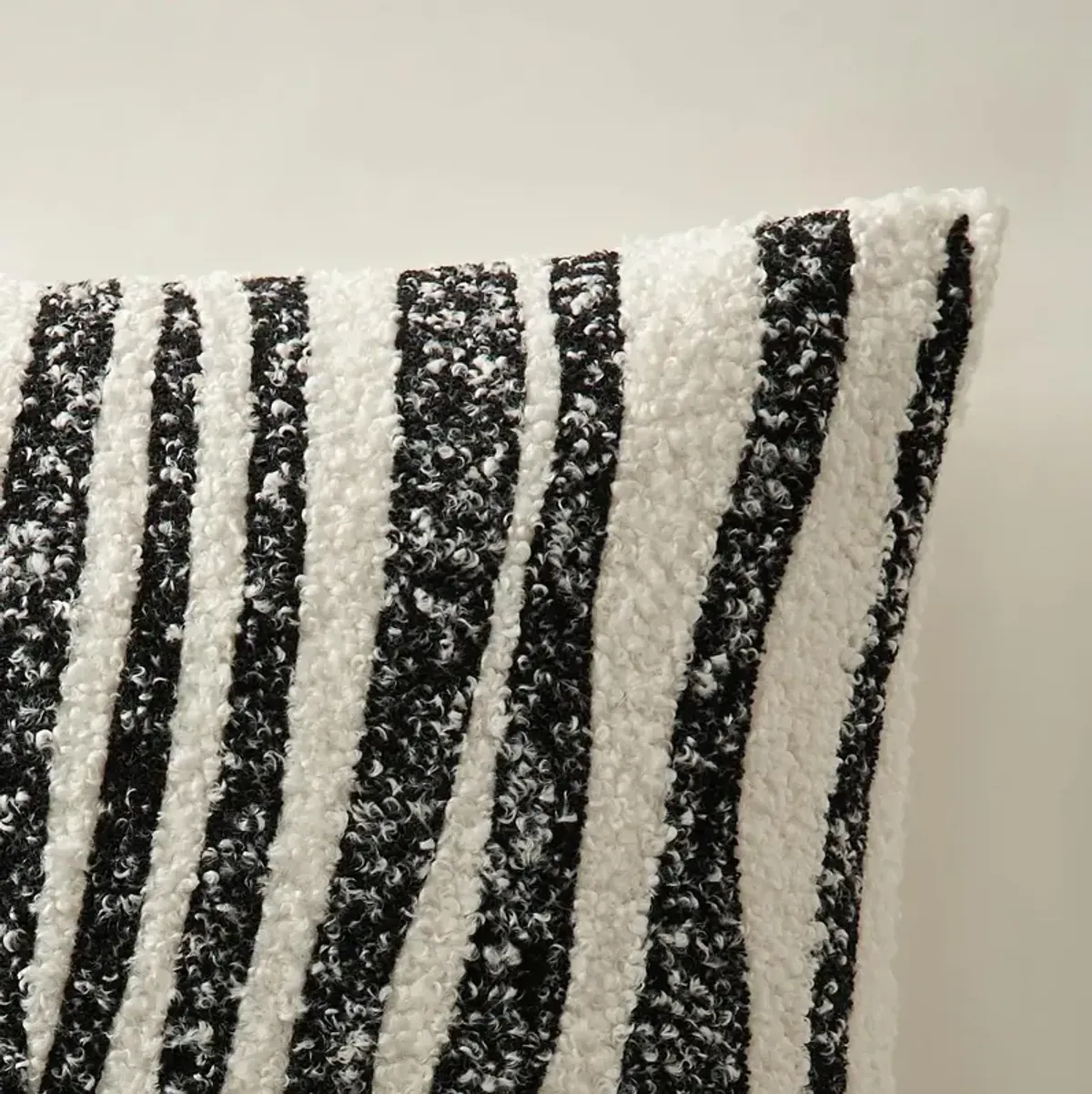 Zebra Boucle Pillow 22"