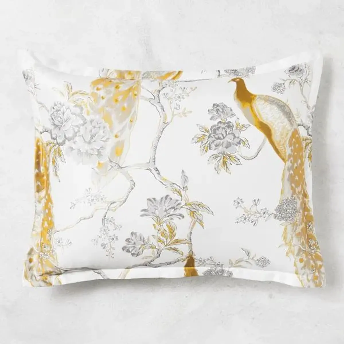 Pavo Bedding - Ivory/Gold