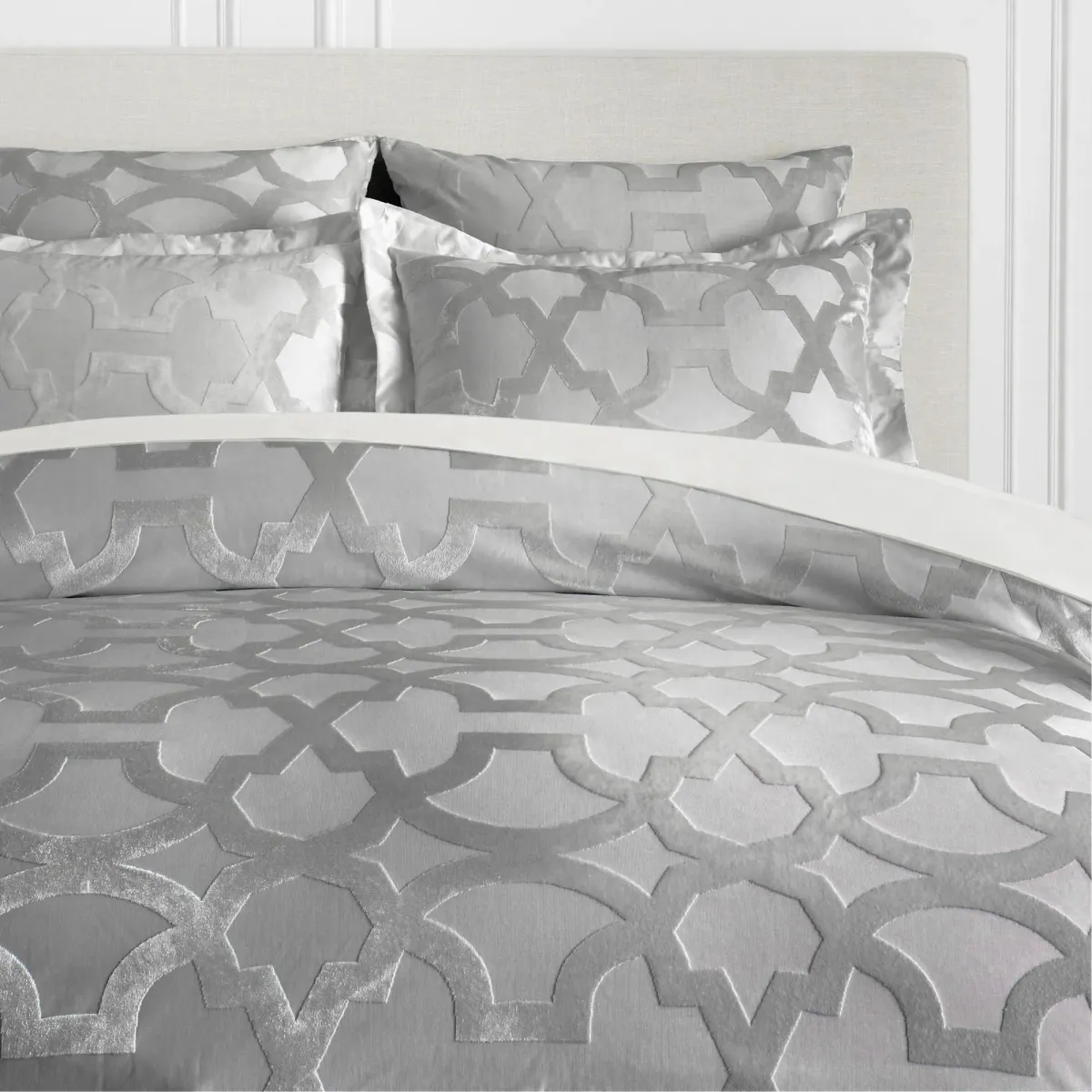 Edessa Bedding - Silver