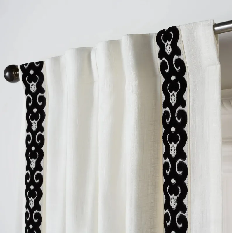 Chloe Velvet Scroll Curtain - Custom