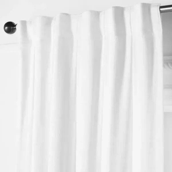 Audrey Linen White Curtain - Custom