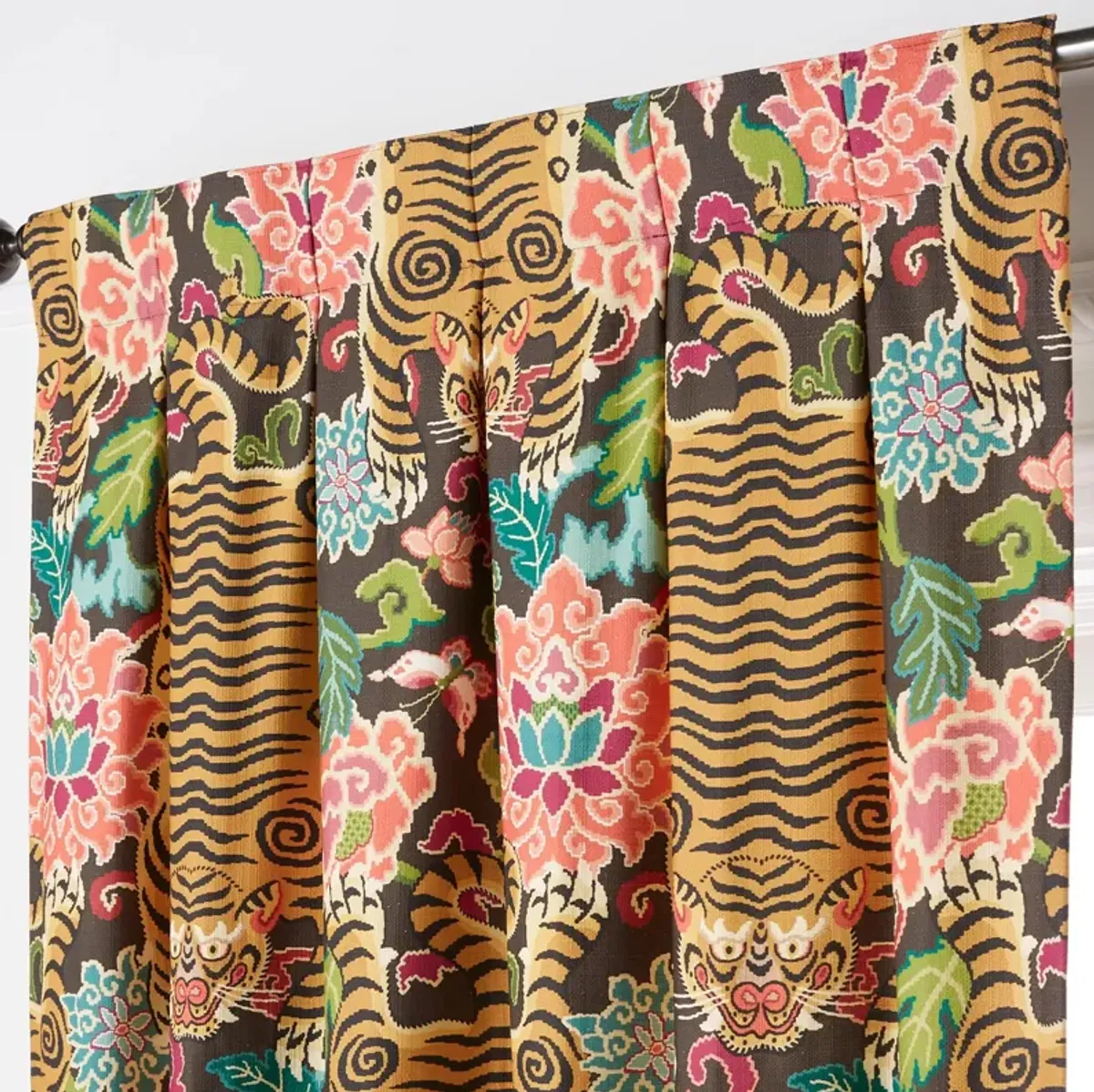 Nimer Gold/Multi Curtain - Custom