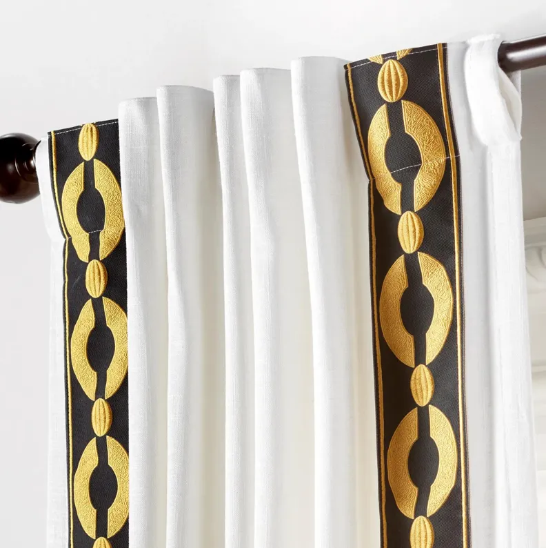 Chloe Jacquard Orb Curtain - Custom