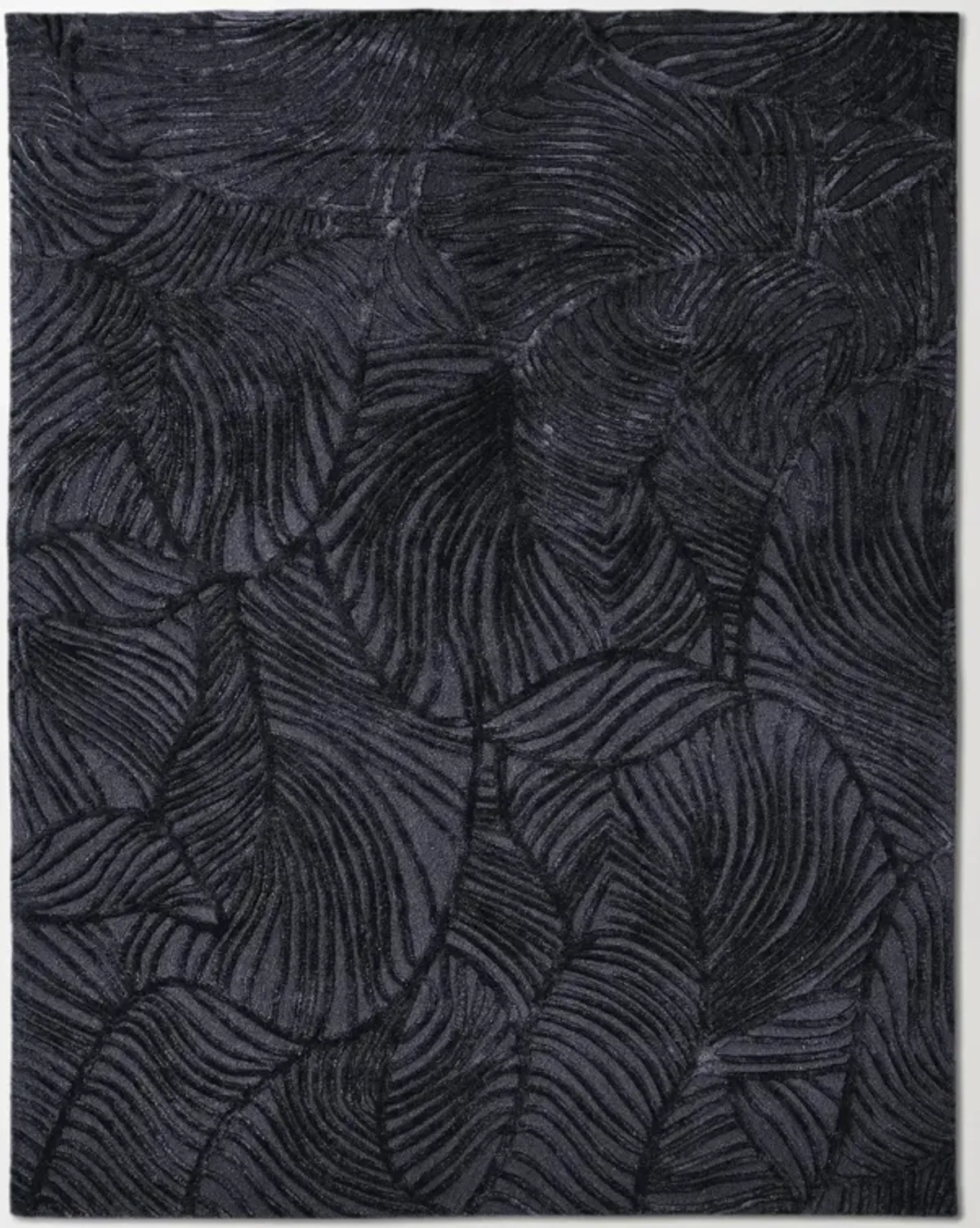 Palm Rug - Charcoal
